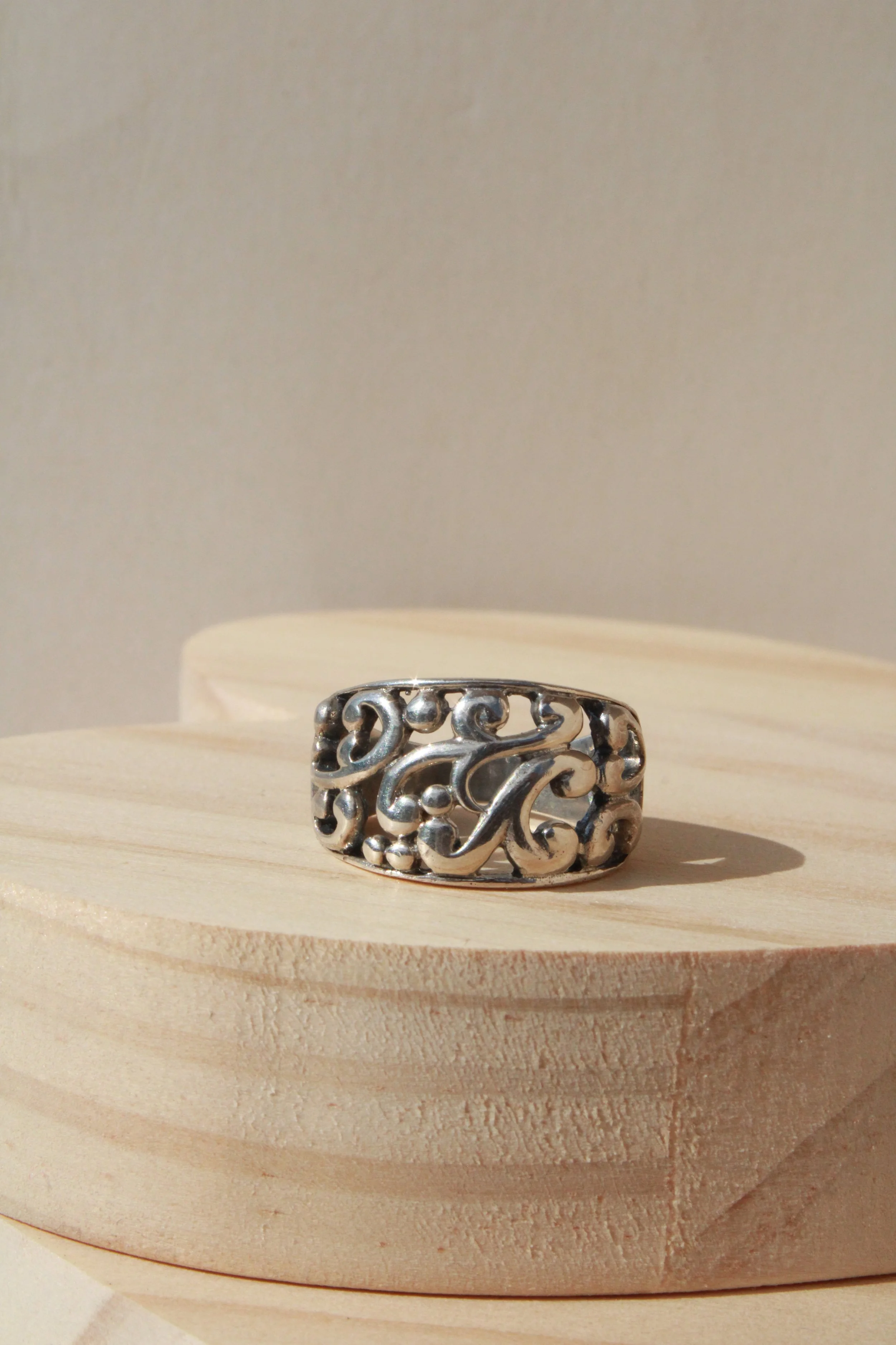 Cut Out Spiral Ring