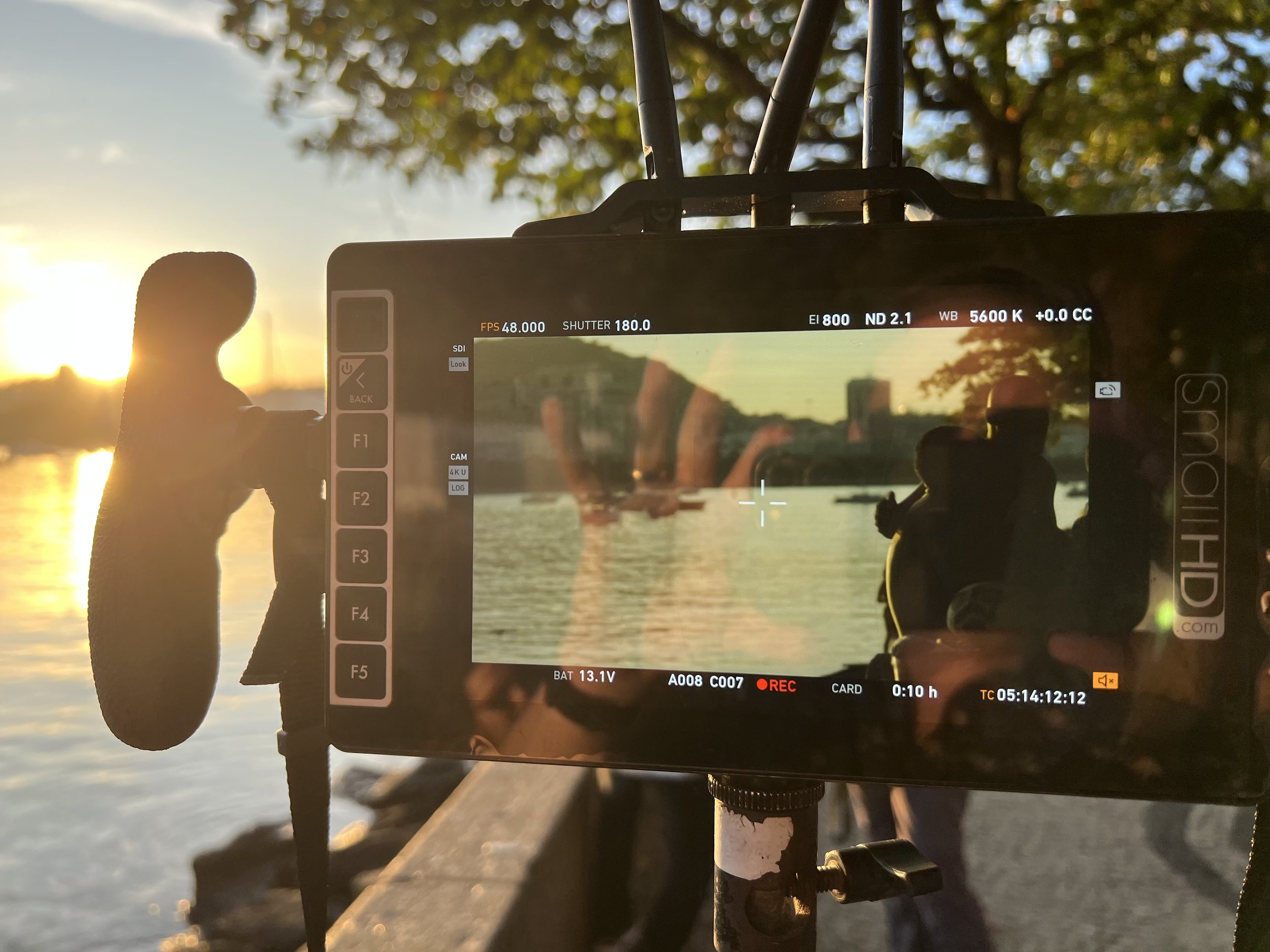 On set in Rio De Janeiro, Brazil