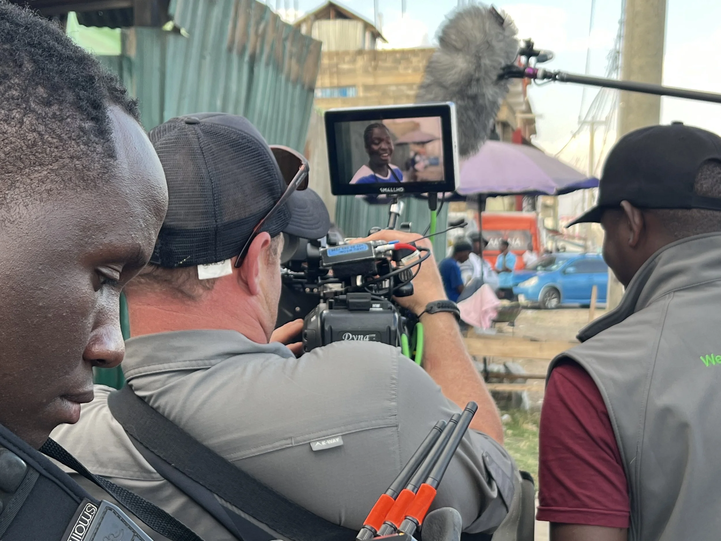 On set in Nairobi, Kenya