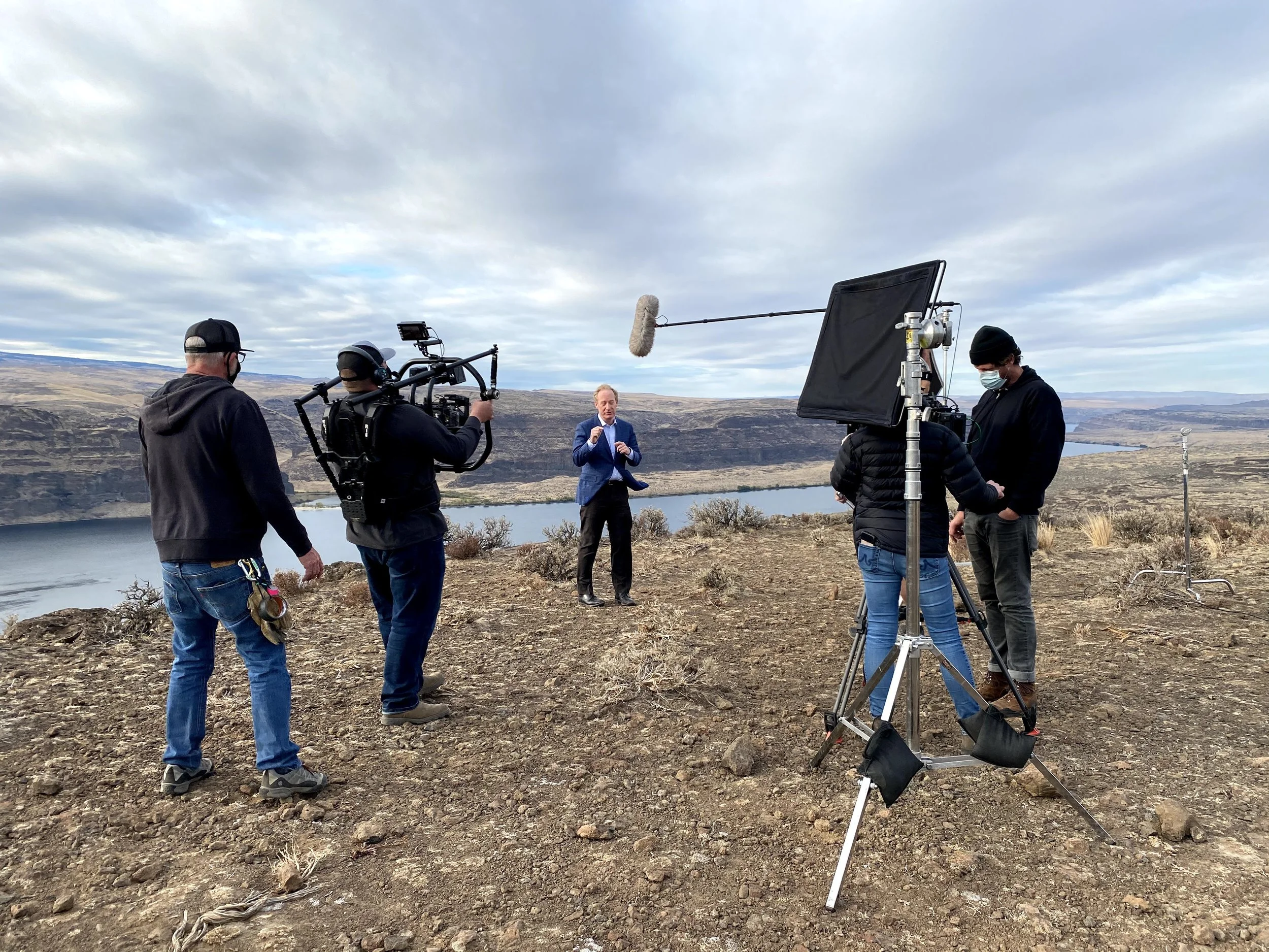 On set, Colombia River, Qincy, WA