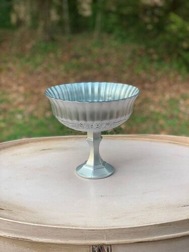 Floral Compote Bowl - Medium, Silver .jpg
