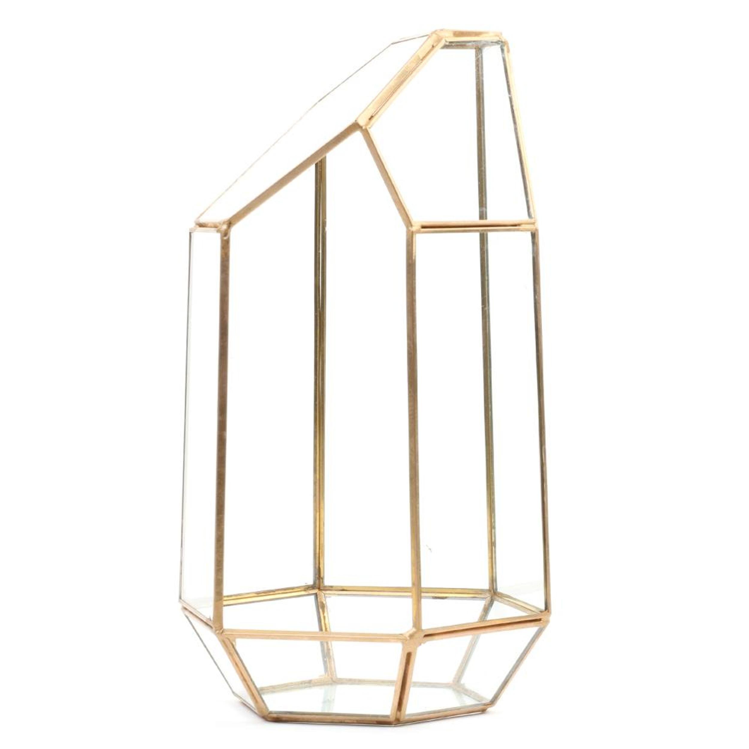 Tall Gold Geometric Terrarium_5 | Colorado Events Colorado Wedding Rentals.jpg