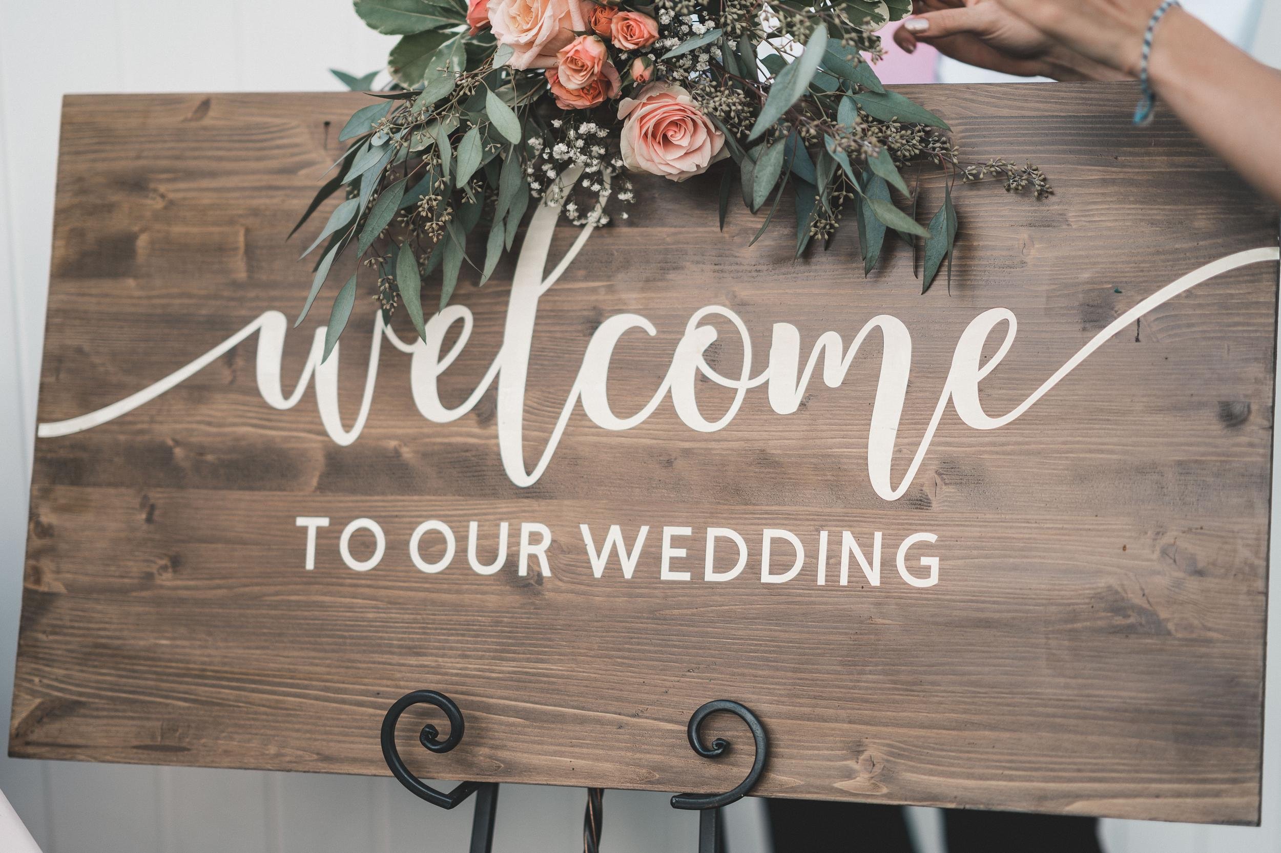 Welcome to Our Wedding Sign_2 | Colorado Events Colorado Wedding Rentals.jpg