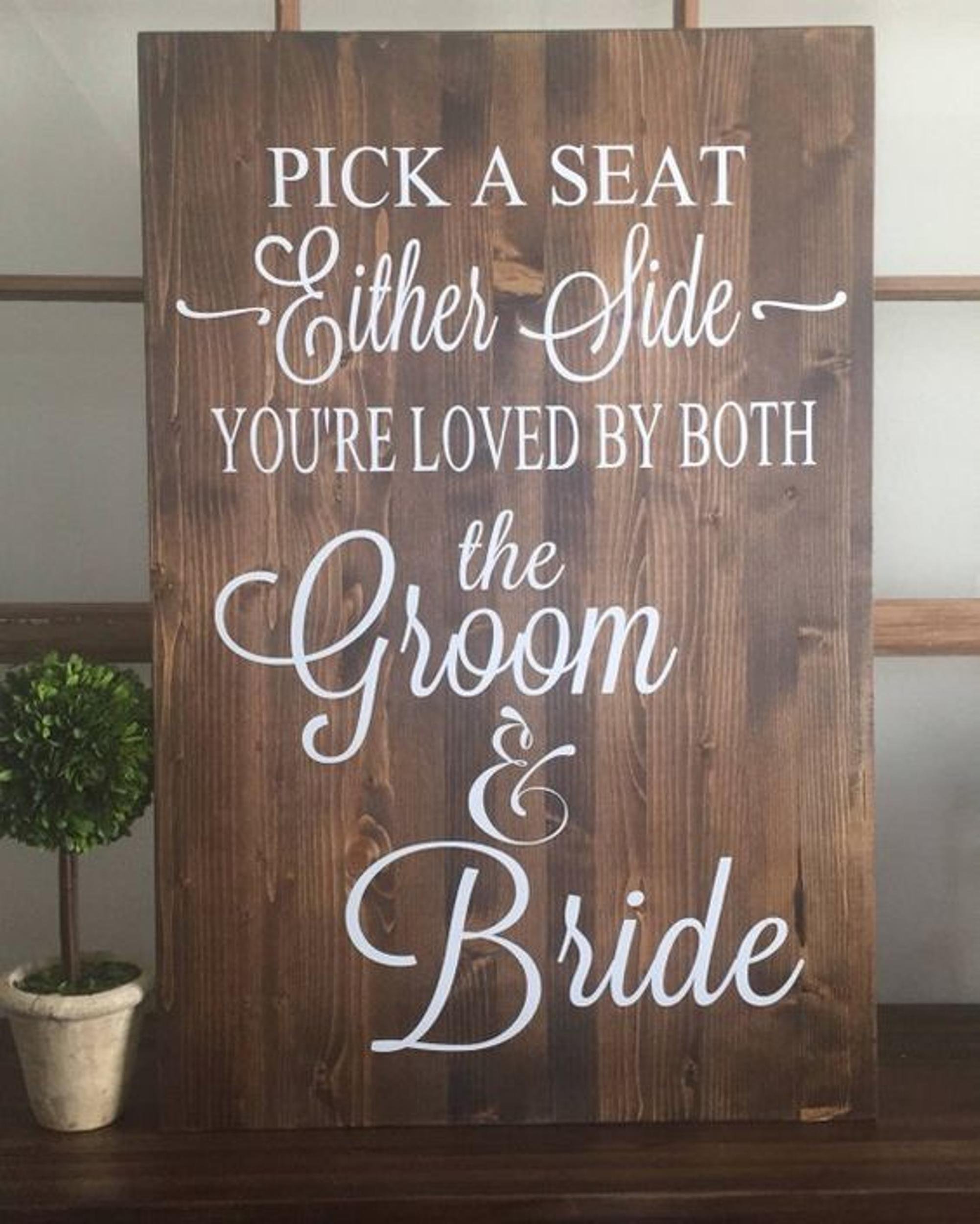 Wooden Pick a Seat Sign_2 | Colorado Events Colorado Wedding Rentals.jpg