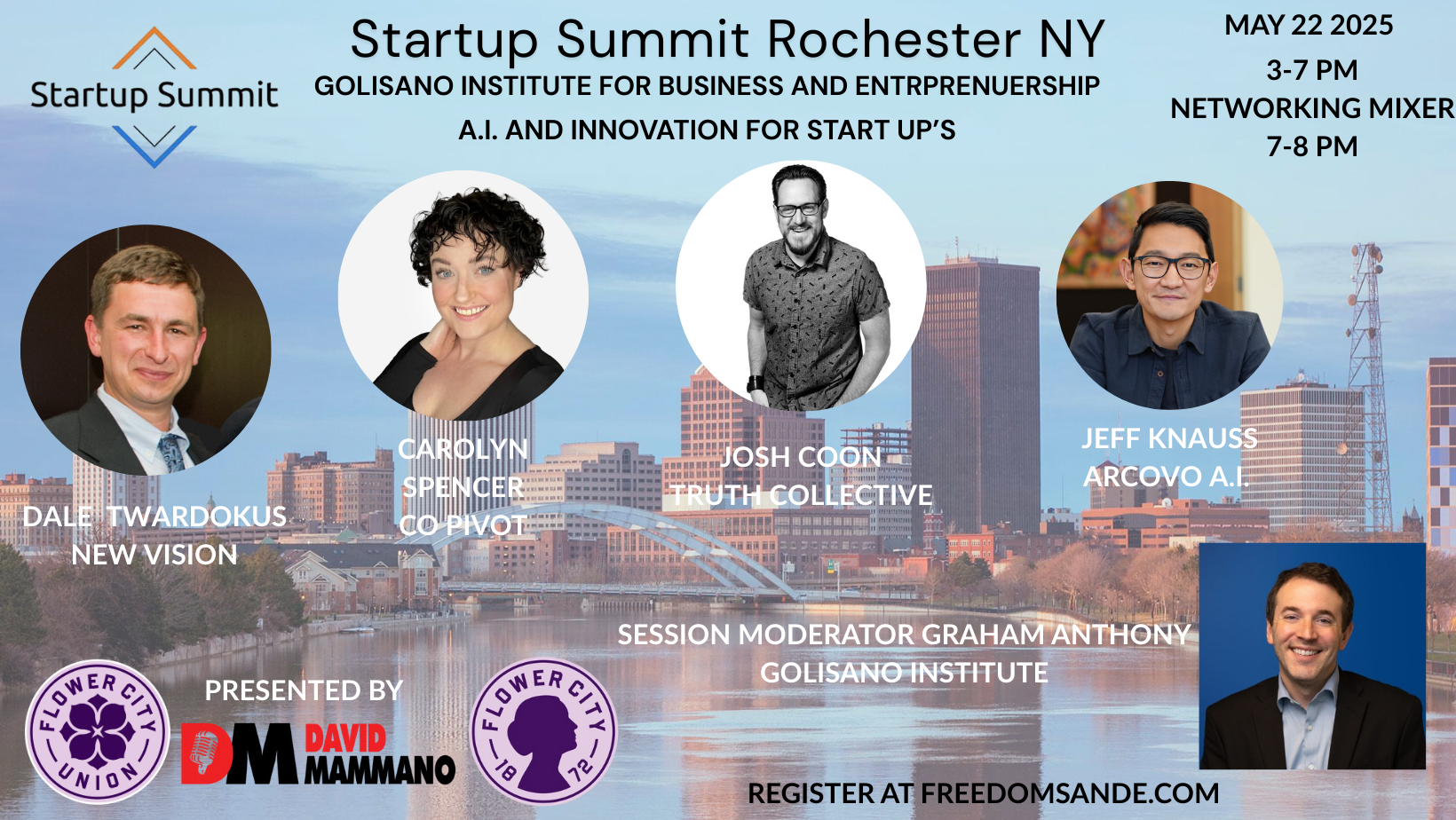 Startup Summit Rochester NY: AI and Innovation for Start Ups