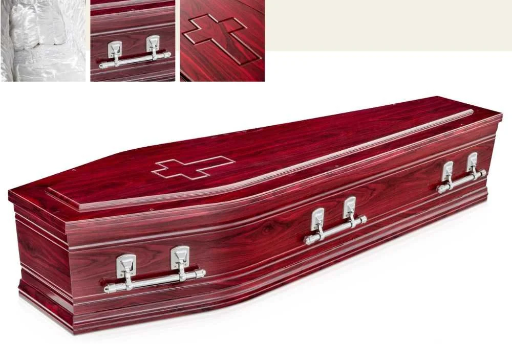 Calvary rosewood coffin