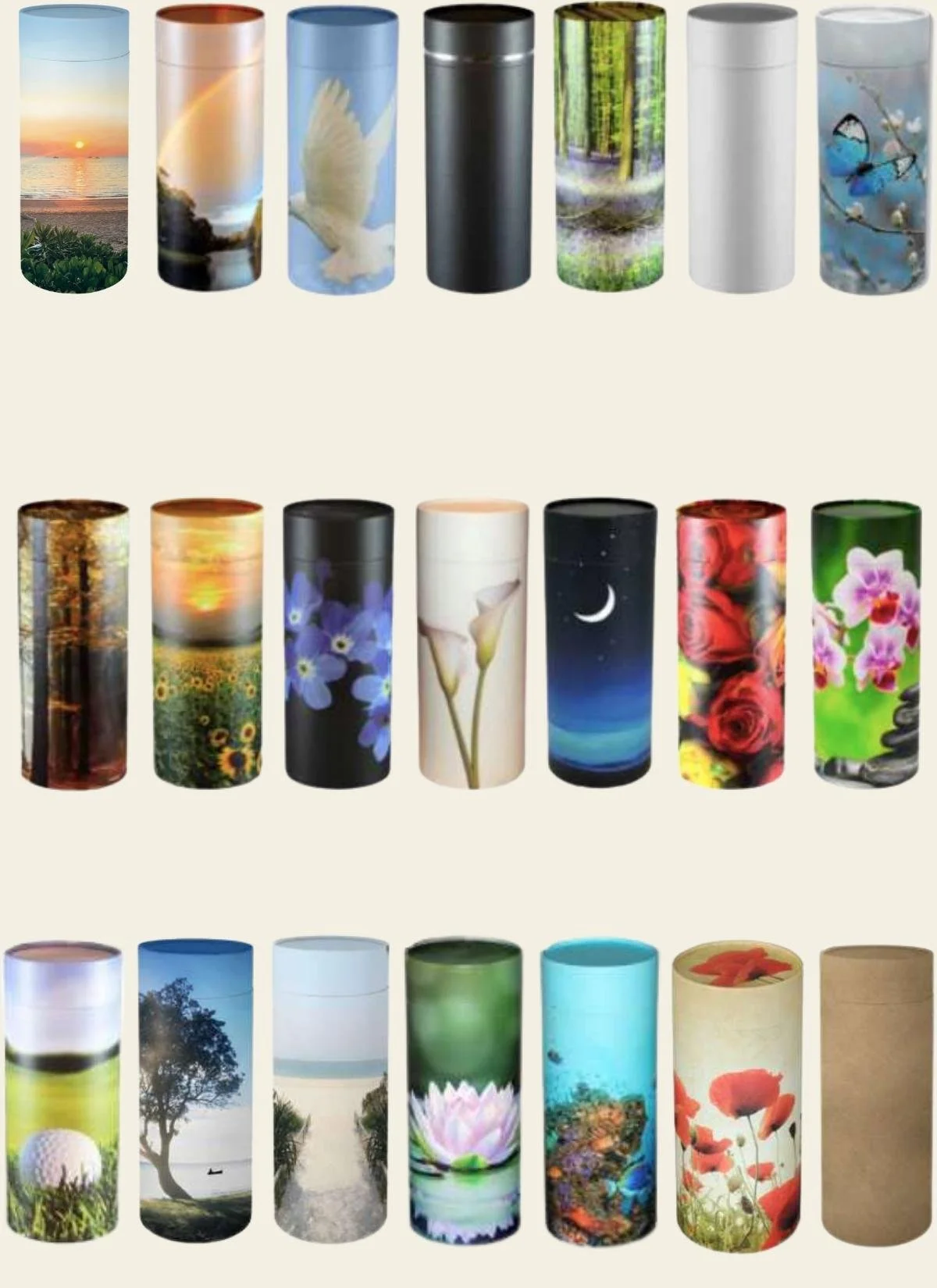 Scatter tube urn selection