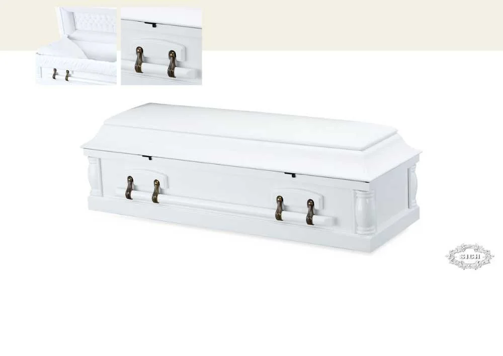 White Alder wood casket