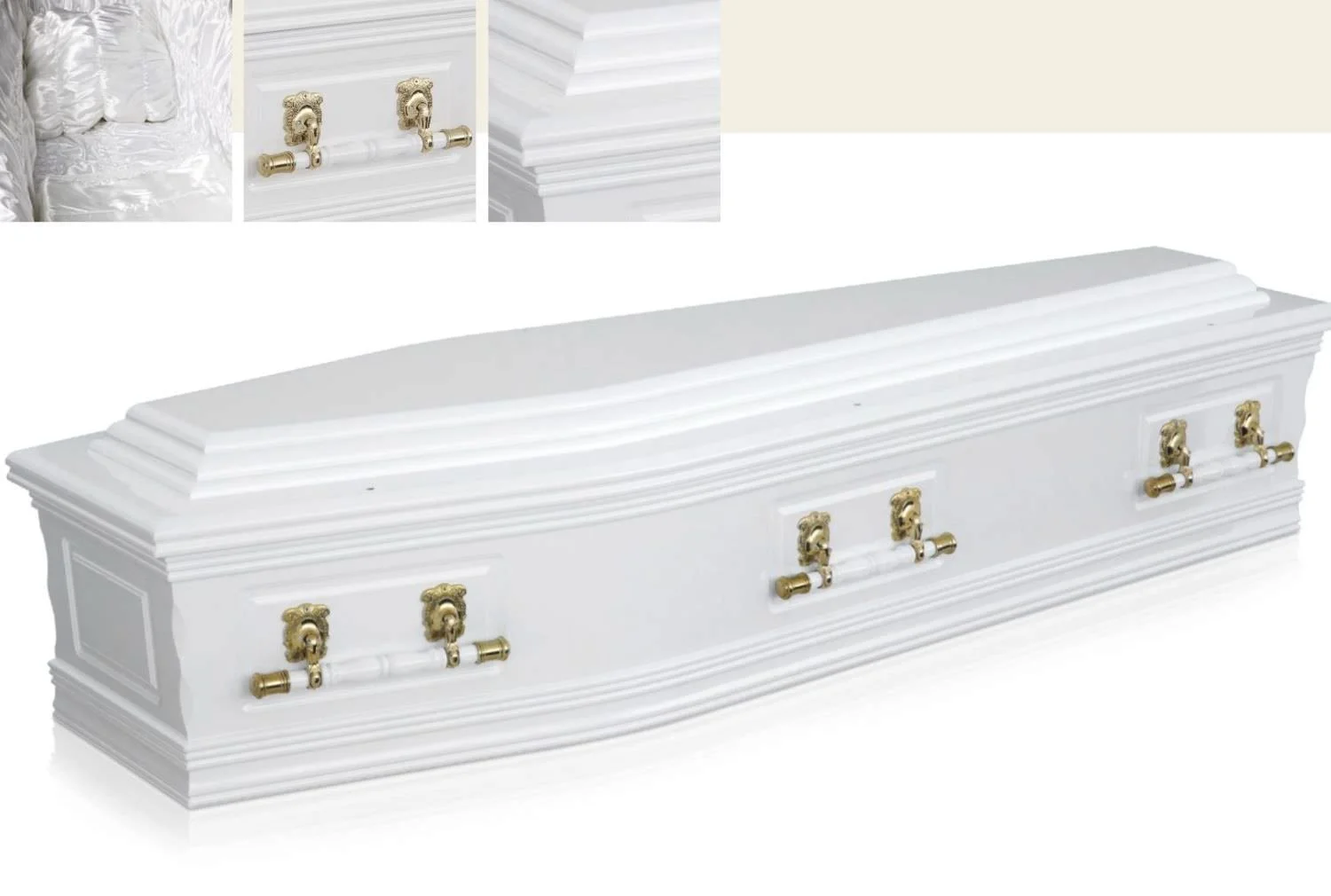 Avondale white coffin
