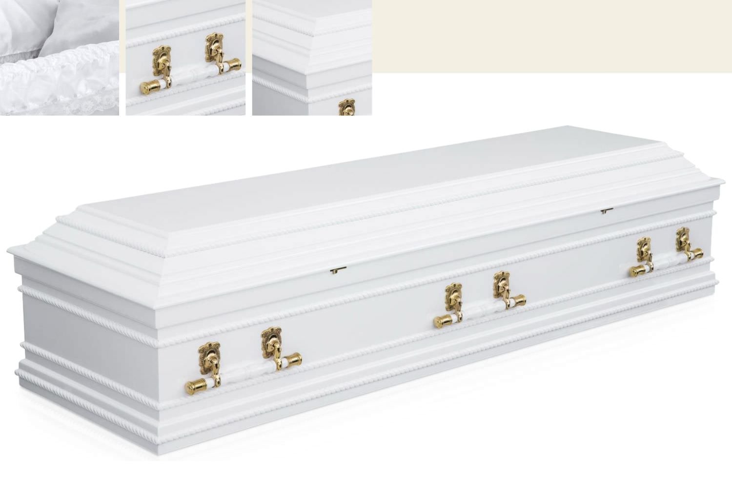 Florence white casket