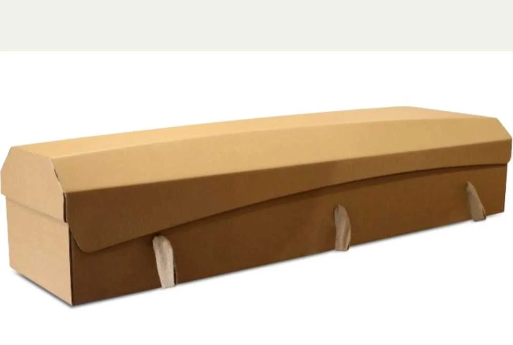 Outside the box casket - natural