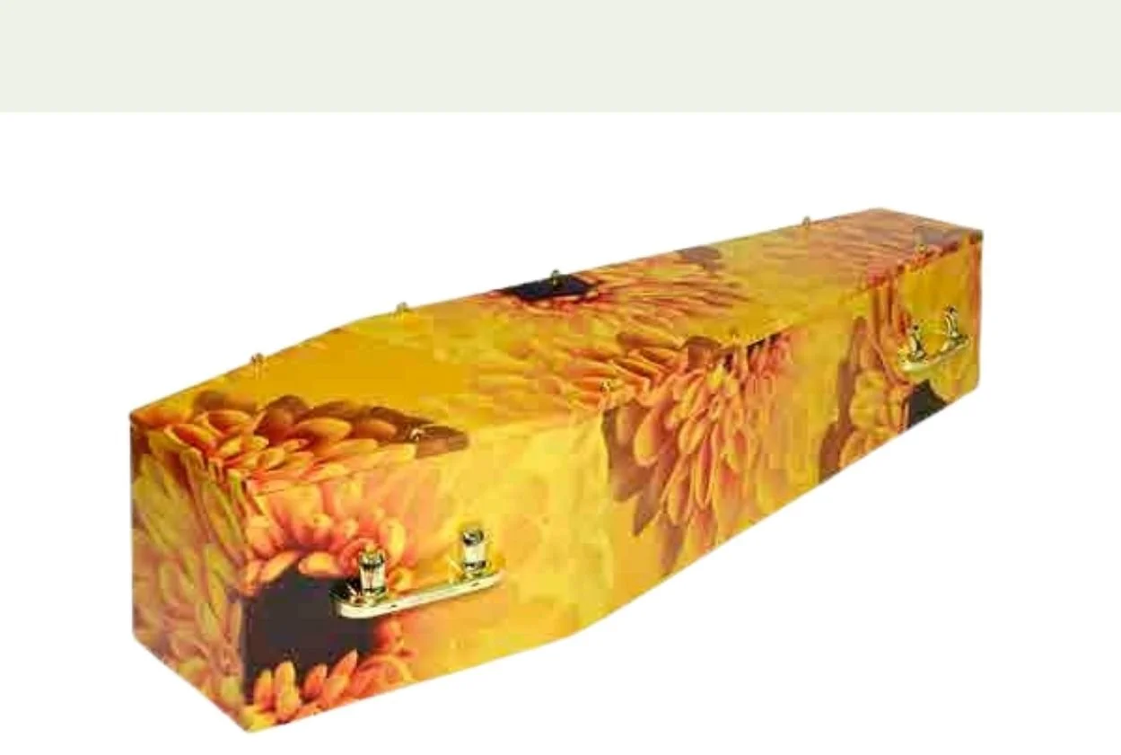 Sunflower coffin design