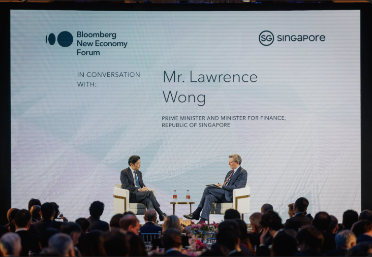Talks US-China and Wealth at New Economy Forum by Singapore PM Lawrence Wong