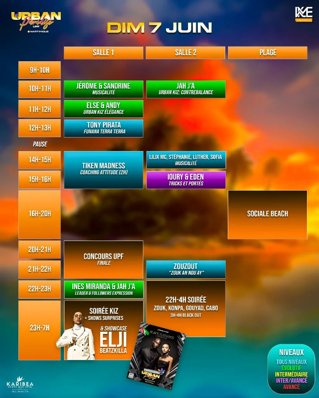 Programme dimanche 7 juin UPF 2026