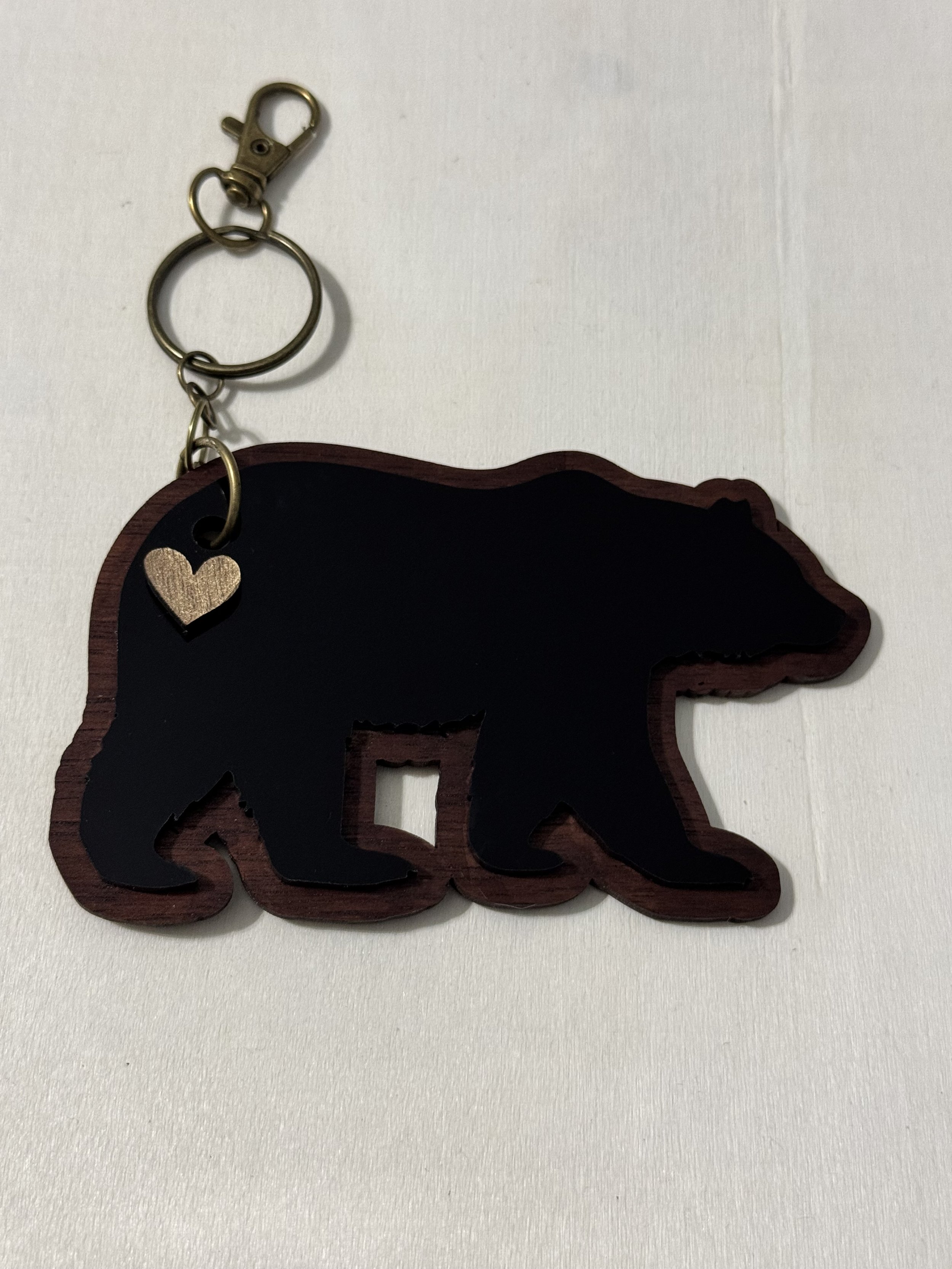 Heart Bear Keychain