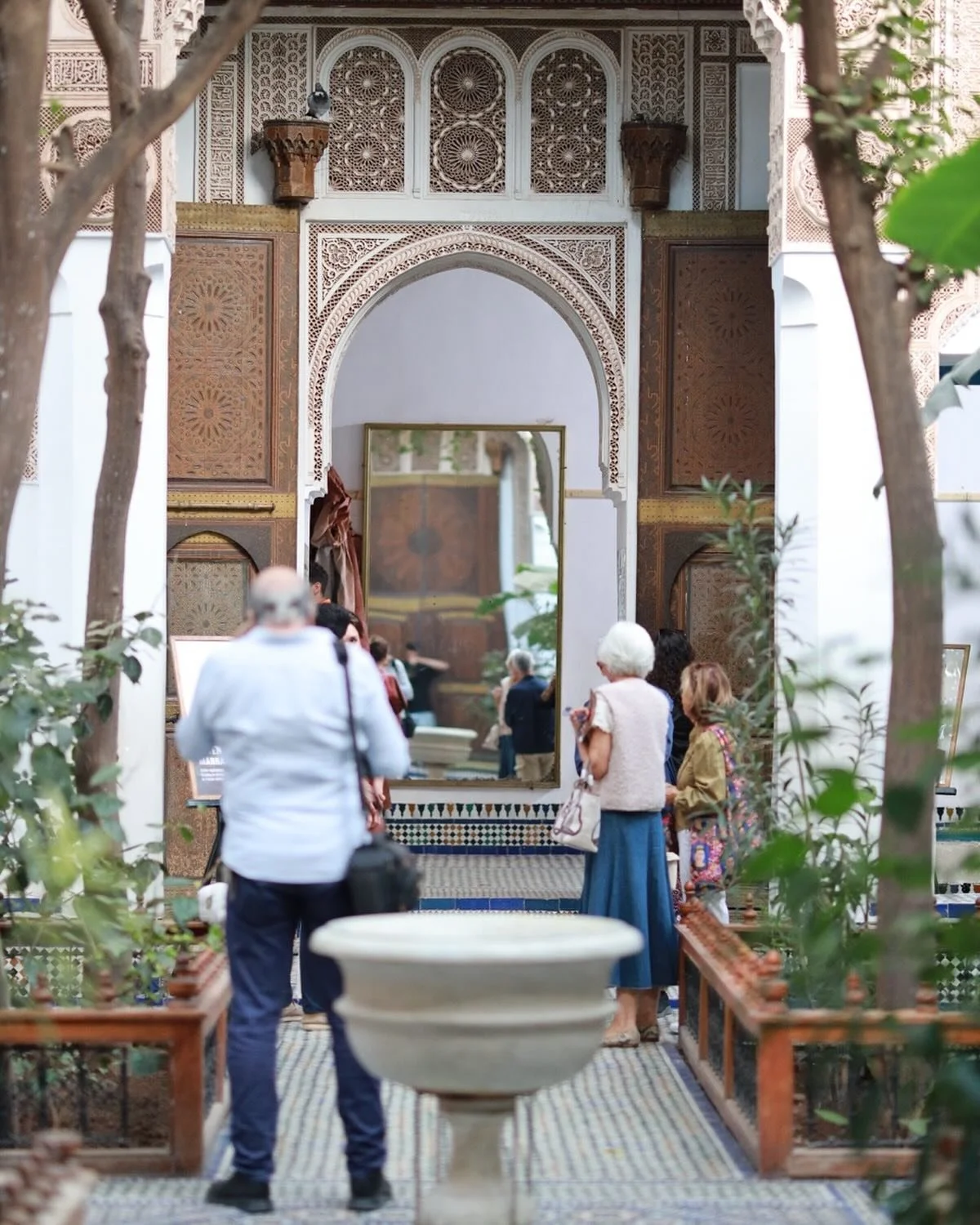 Retour sur l&rsquo;exposition marocaine au Palais Bahia avec @turath_marrakech que je remercie tr&egrave;s chaleureusement pour cette invitation. 
#art #artist #maroc #marrakech #palaisbahiamarrakech #exposition