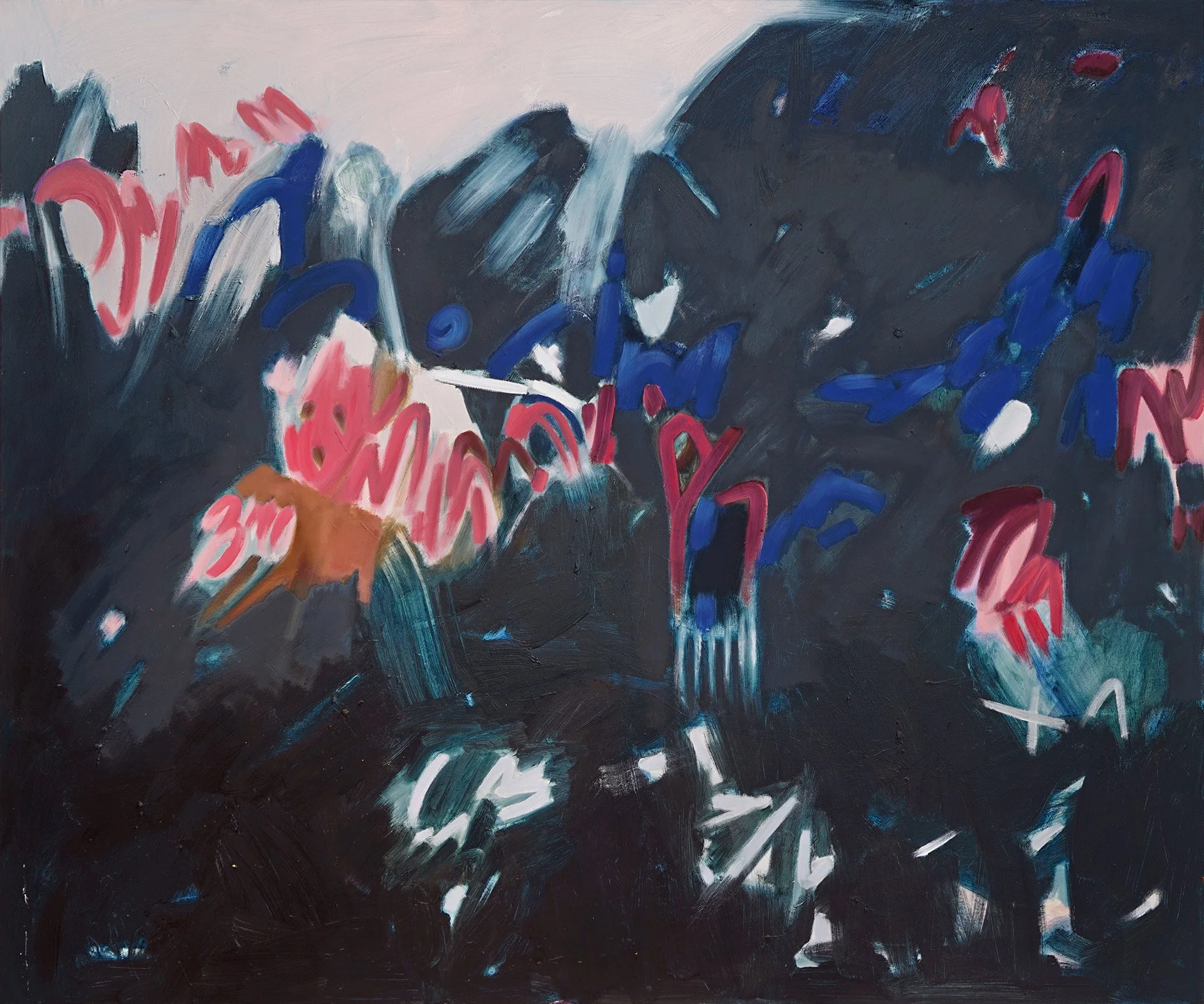   Lily & Friends,  Conversing Above and Below 60"x72" Oil on Canvas 2025 SLR