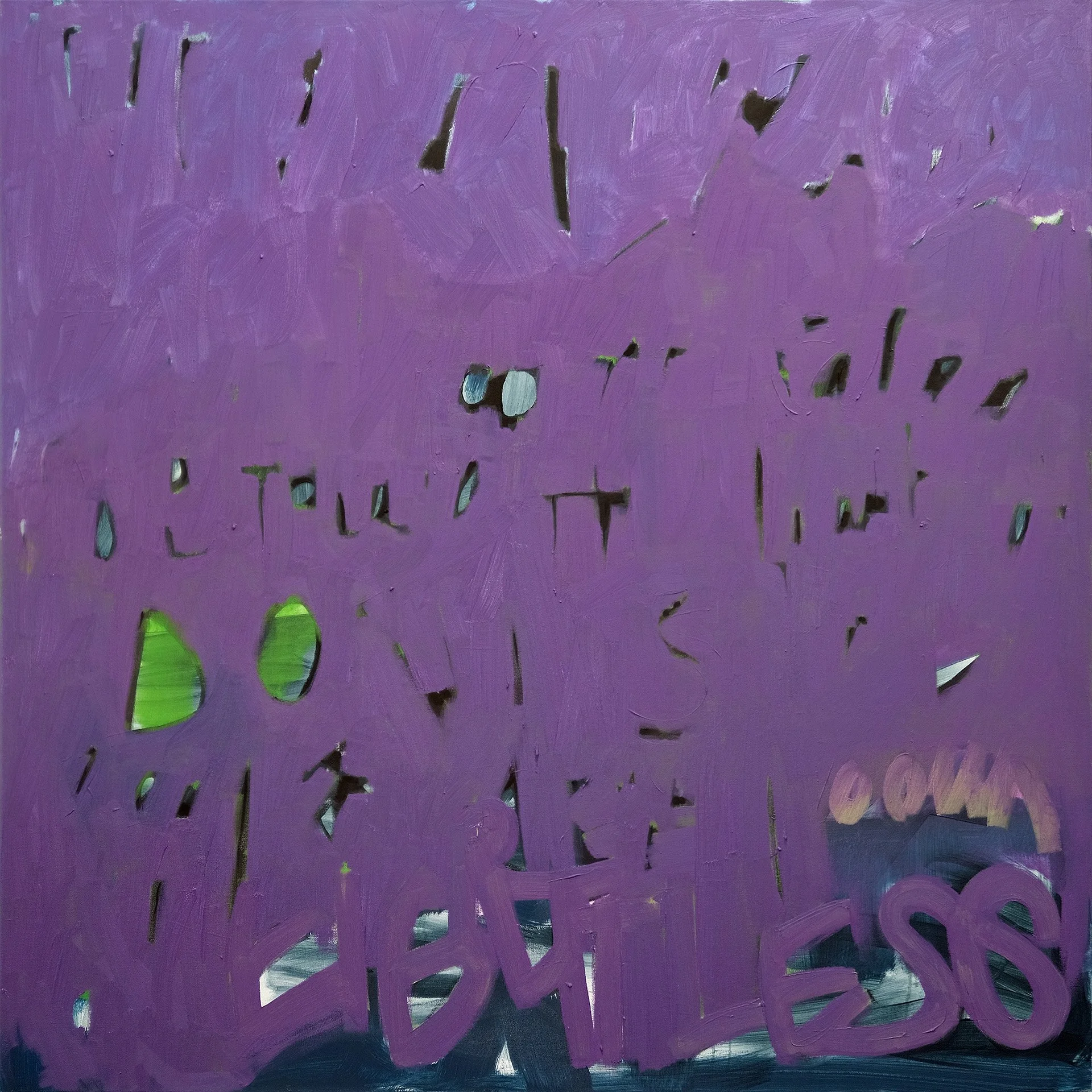   Lily & Friends,   A Scrim is a Scrim  48"x48" Oil on Canvas 2025 SLR