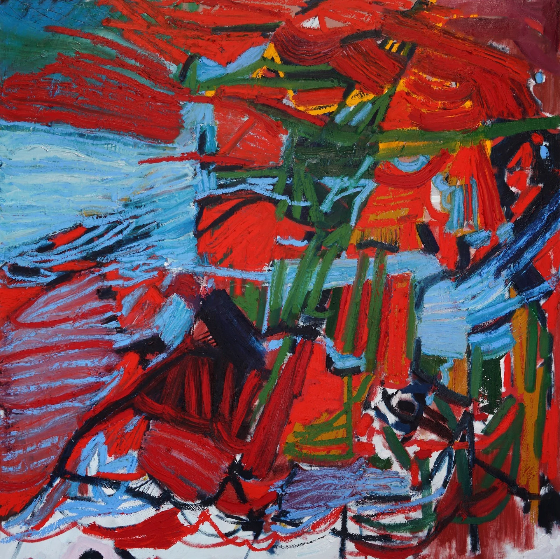   Nostalgia,  Ded Moroz Passing Through Icy Evergreens