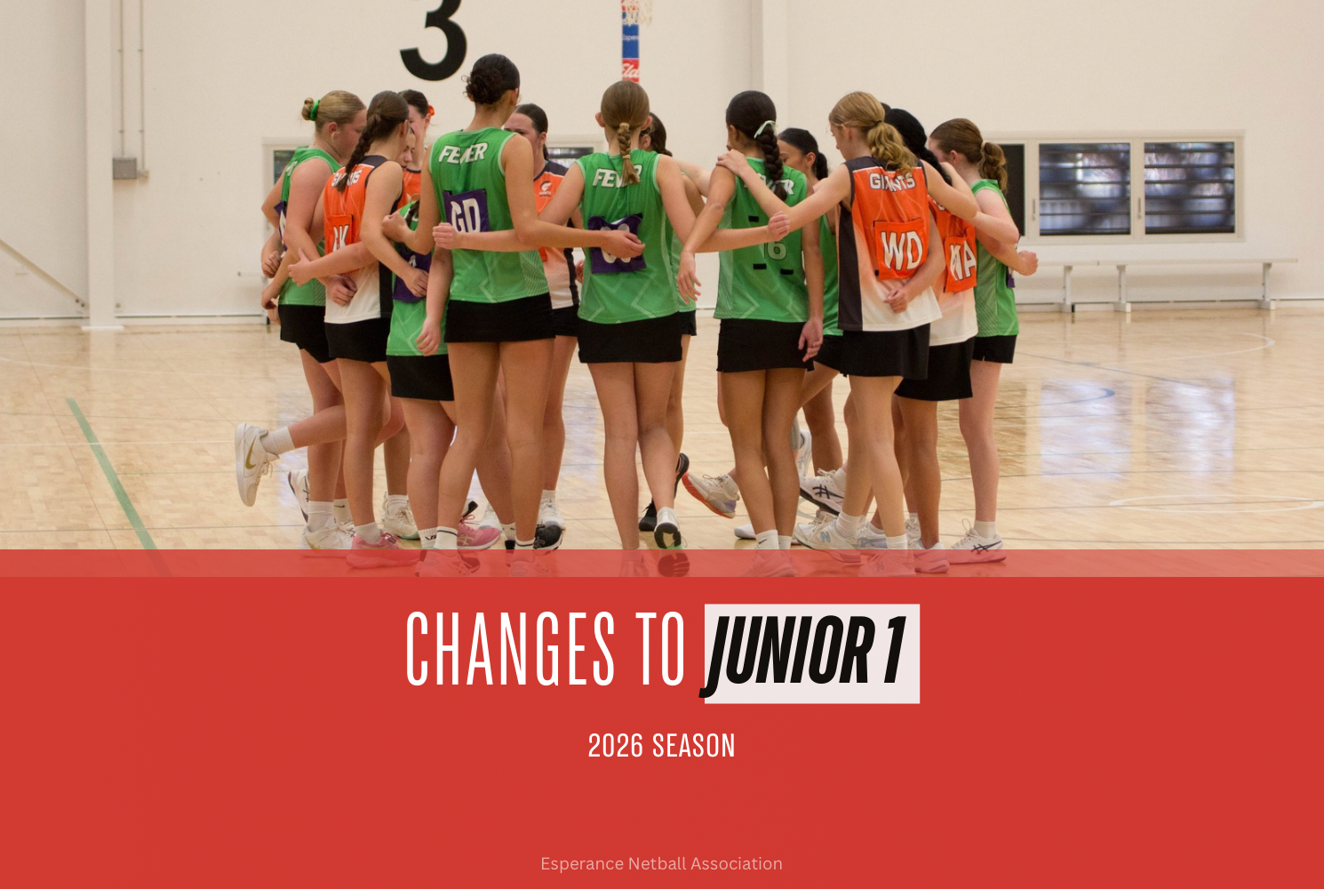 Changes to Junior 1 