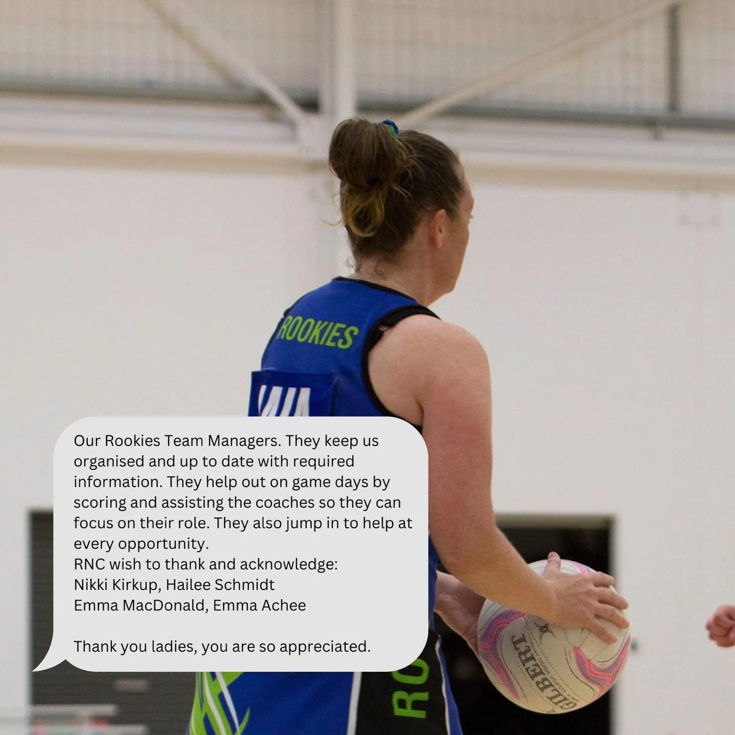 Volunteer Appreciation Round.

To celebrate we asked you to give a volunteer a shout out, and you did not disappoint! 
Thankyou to EVERYONE mentioned or not who gives our association their time so we can all play a sport we love. 

If you're playing 