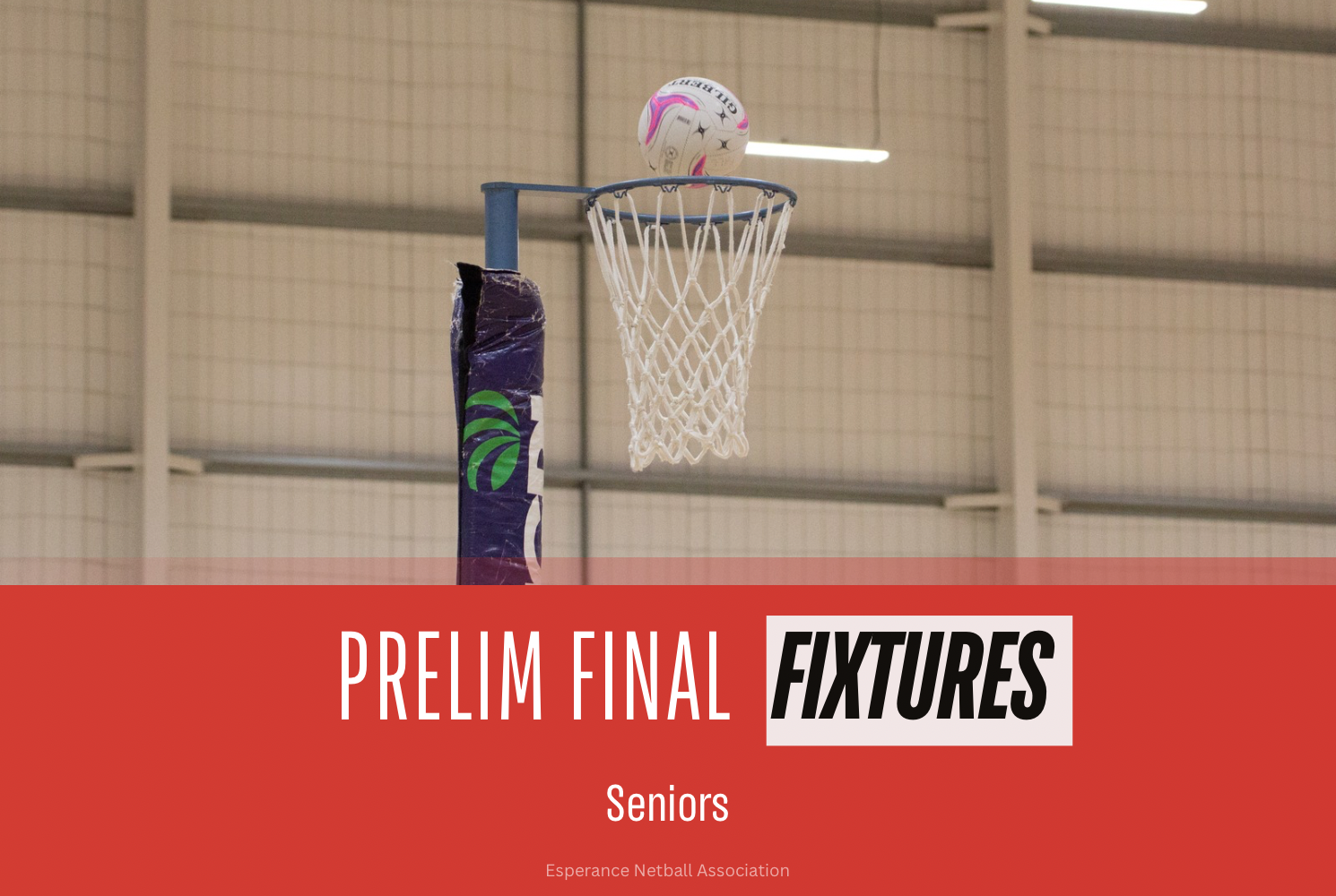 Preliminary final fixtures - seniors 