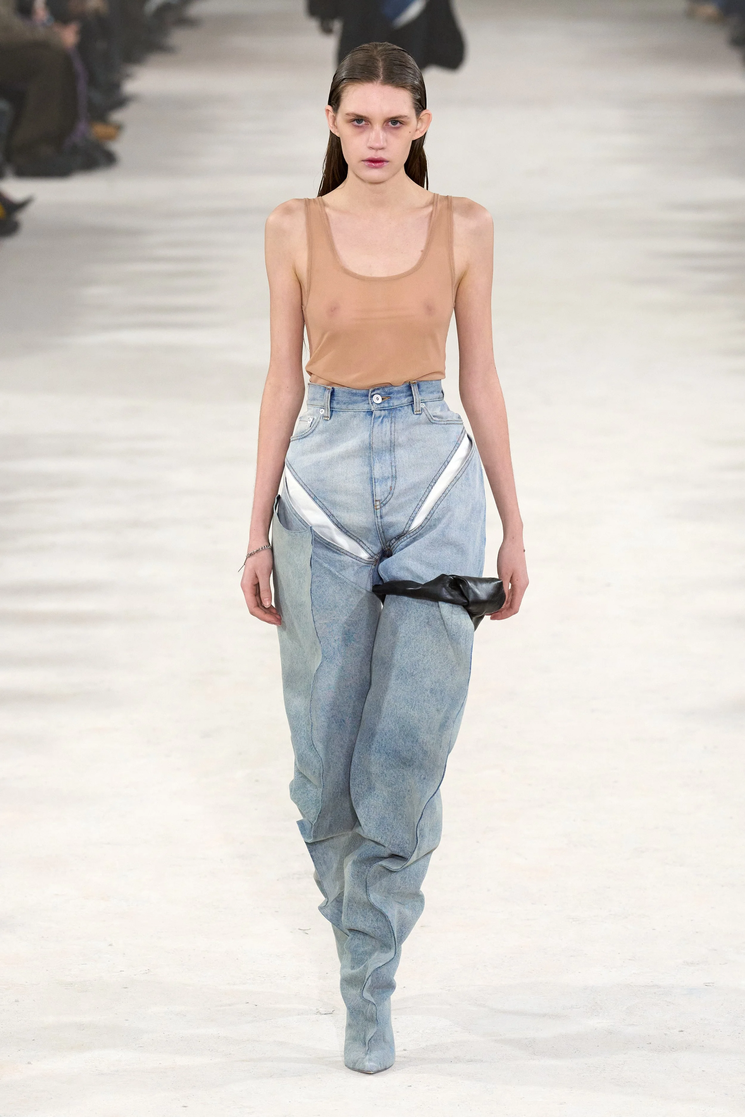 初期 Y/Project スーパーロングデニム 17aw Archive - パンツ