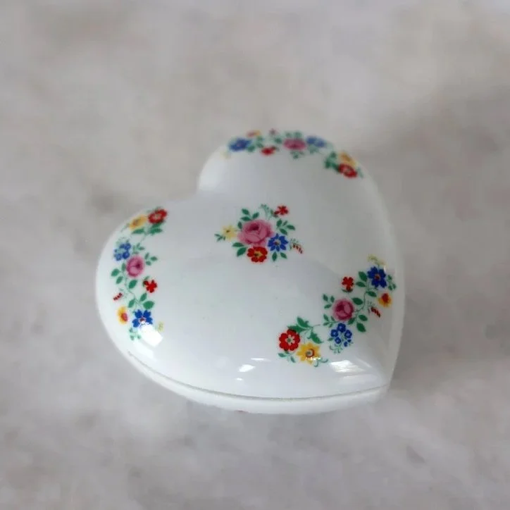 LIMOGES HEART TRINKET BOX
