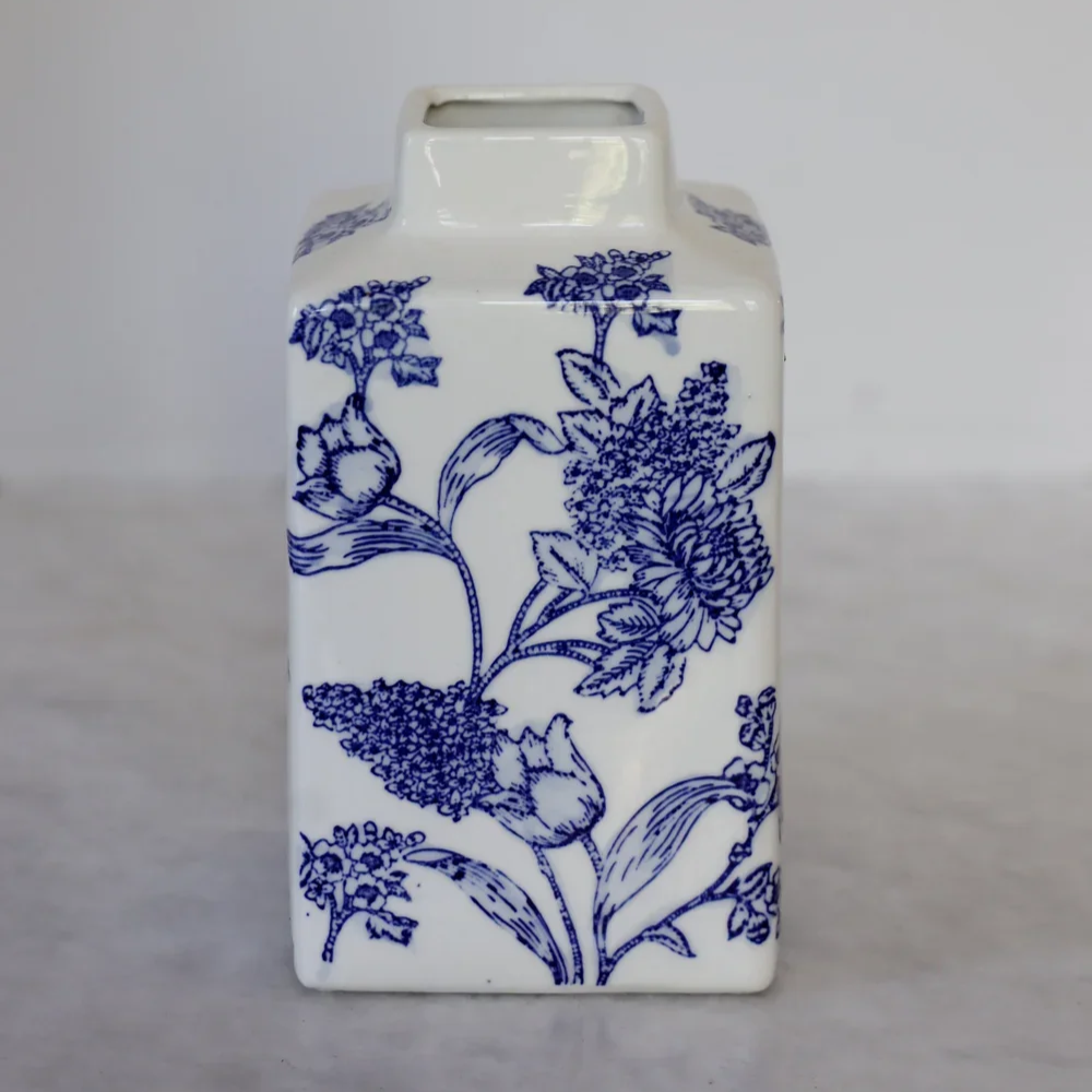 VINTAGE FLORAL CHINOISERIE VASE - SOLD