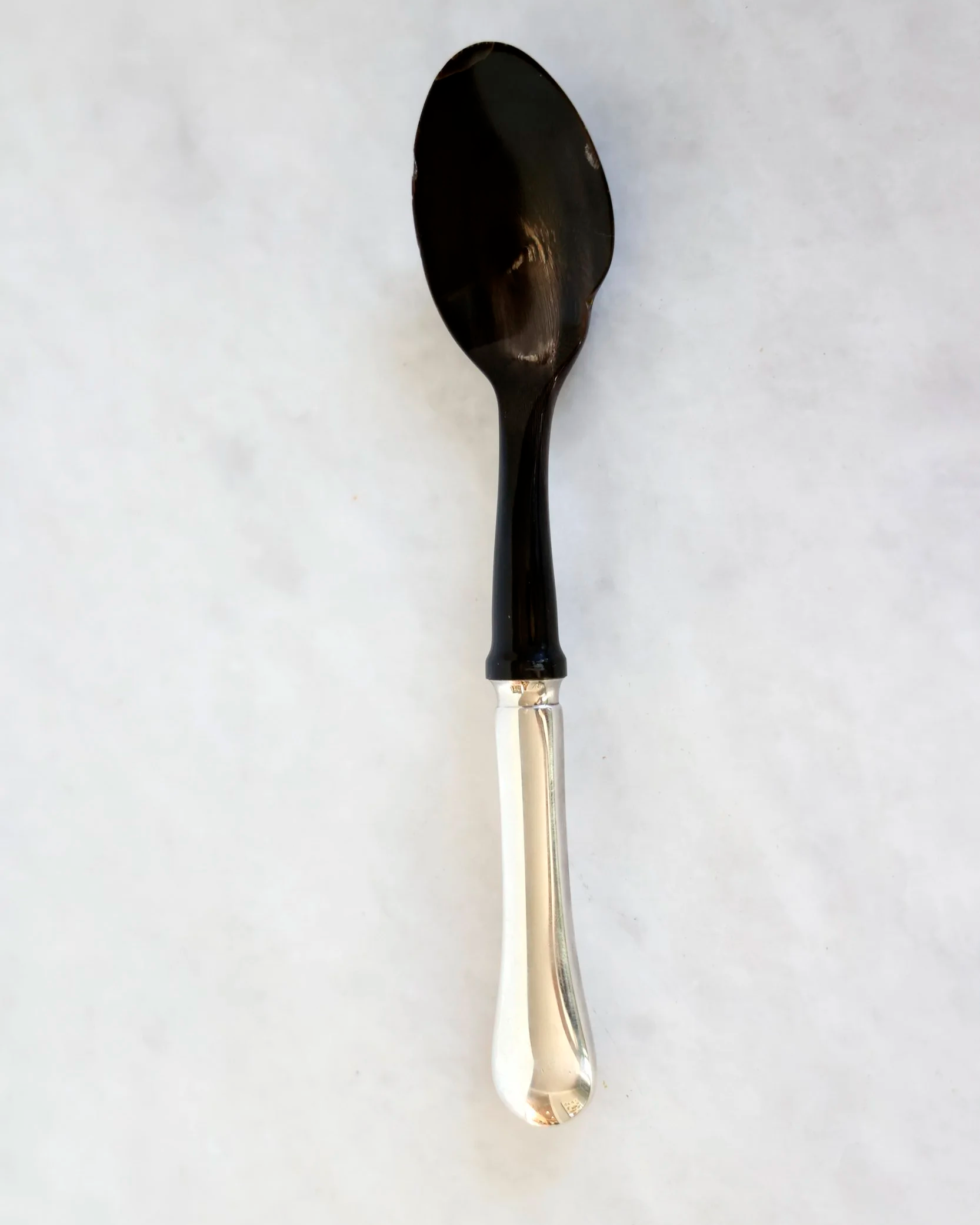 VINTAGE CHRISTOFLE HORN CAVIAR SPOON 