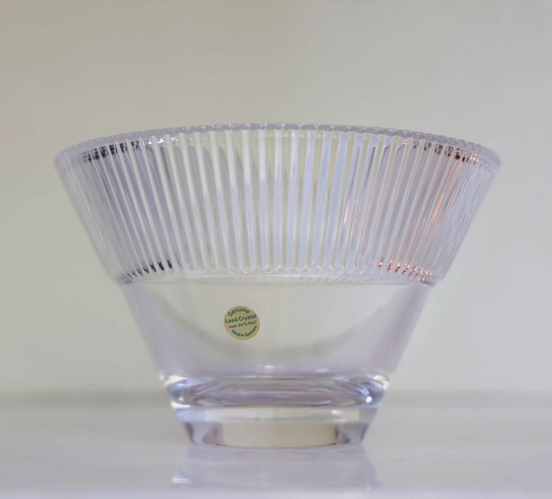 VINTAGE CUT CRYSTAL BOWL 