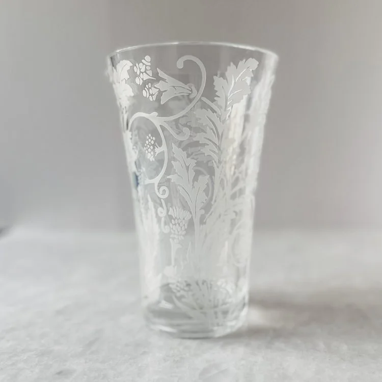 LALIQUE MARLY ORANGERIE ETCHED CRYSTAL VASE - SOLD