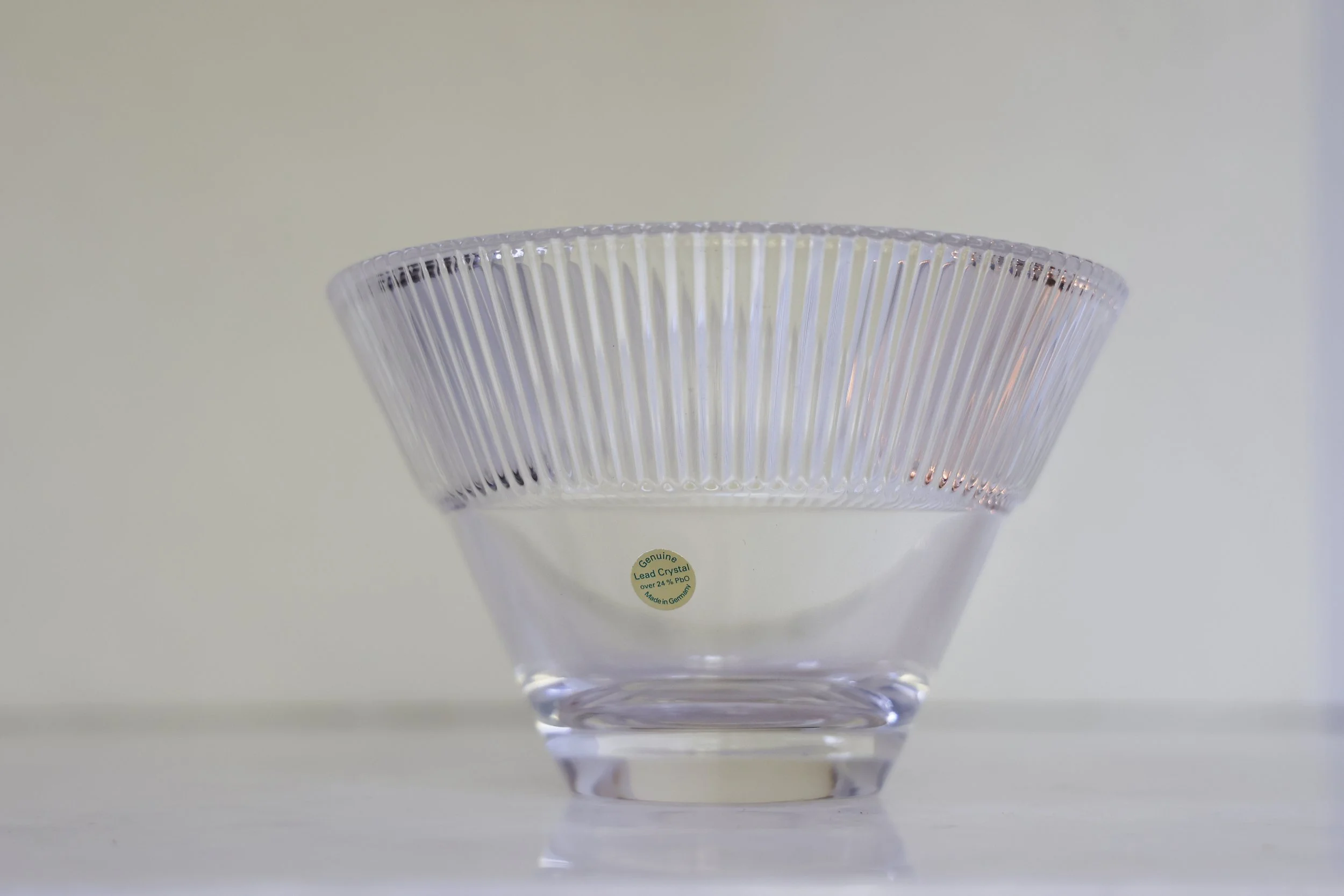 VINTAGE CUT CRYSTAL BOWL 