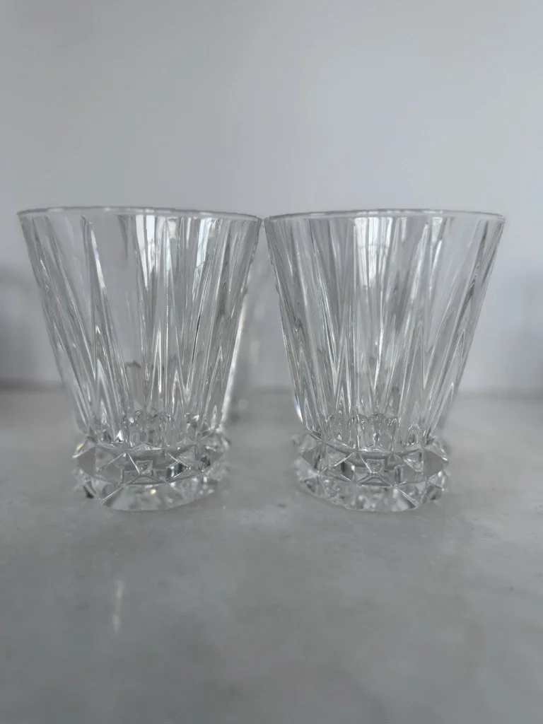 ROSENTHAL BLOSSOM DOUBLE OLD FASHIONED GLASSES  - SET OF 8 - SOLD 