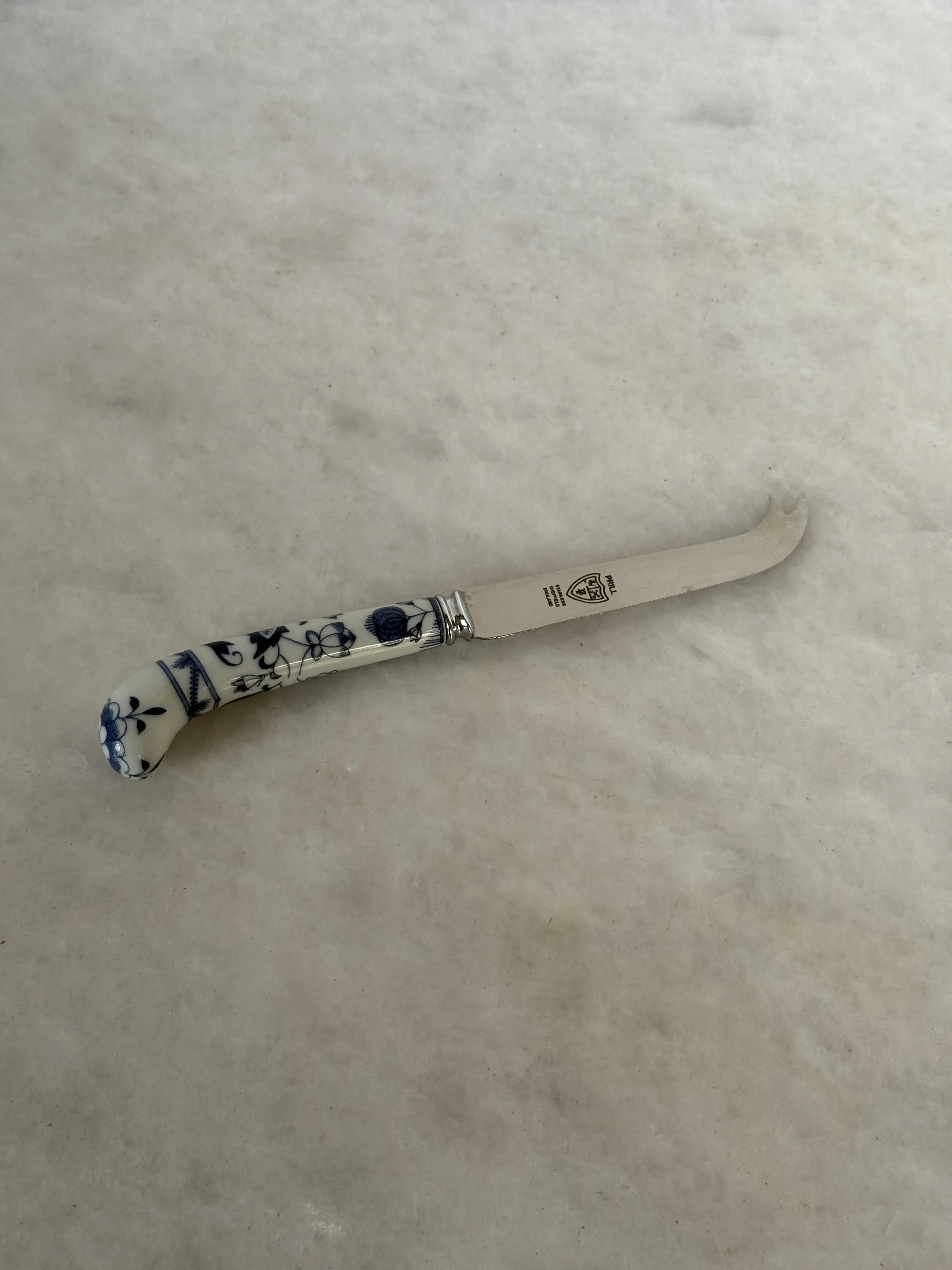  VINTAGE PRILL SHEFFIELD CHEESE KNIFE 