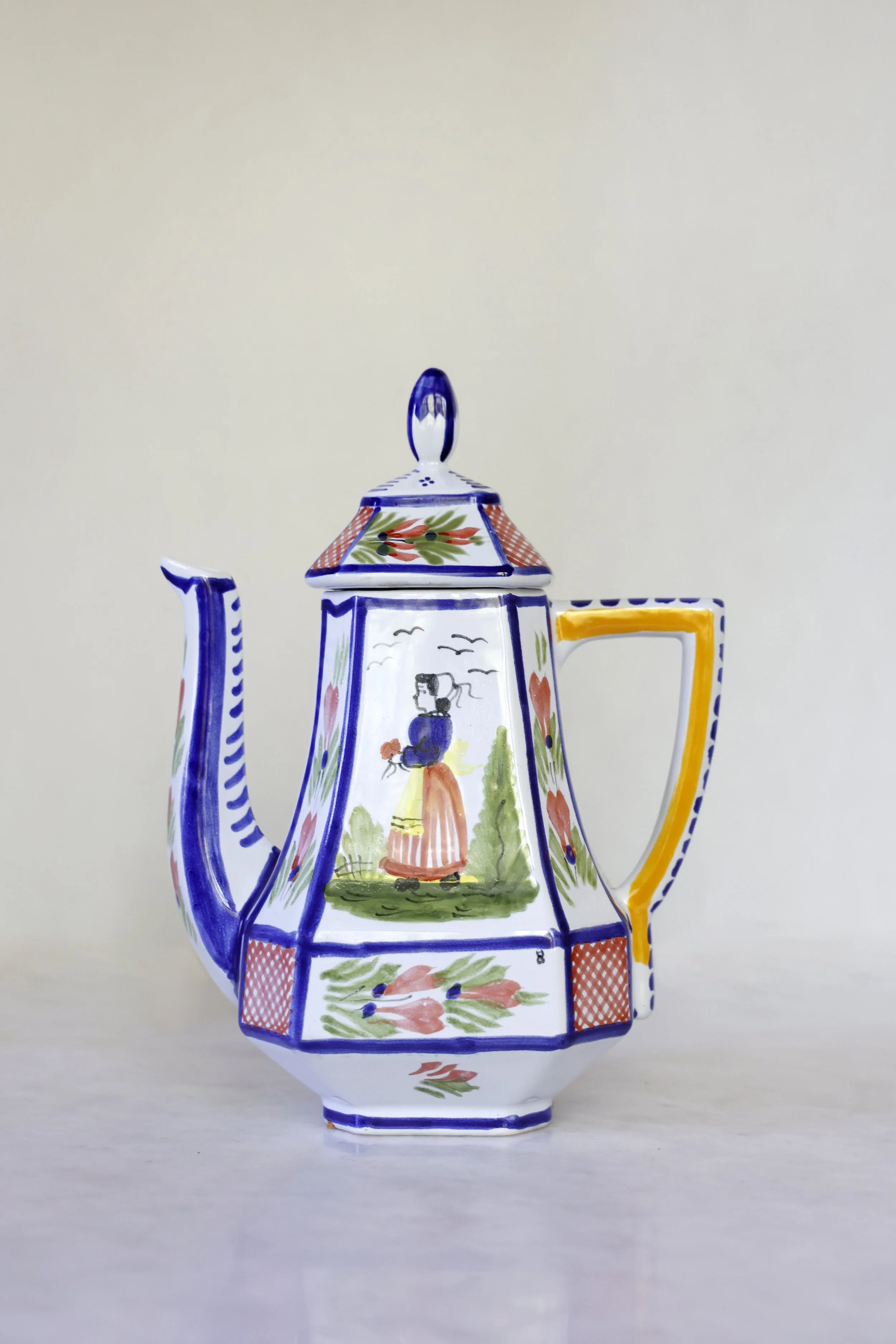 VINTAGE QUIMPER COFFEE POT