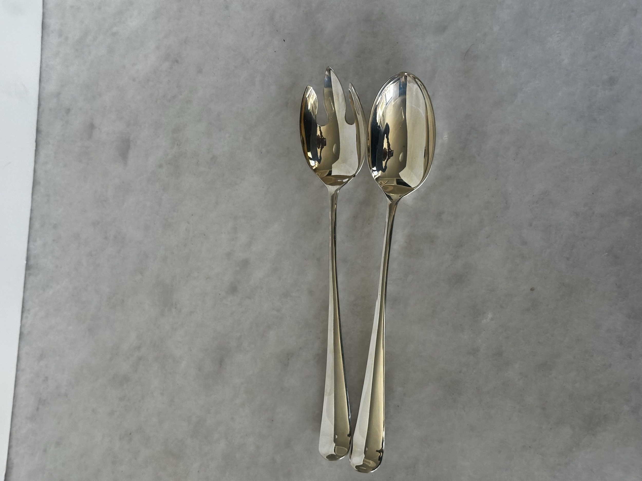 VINTAGE SALAD SET - FORK AND SPOON - SOLD
