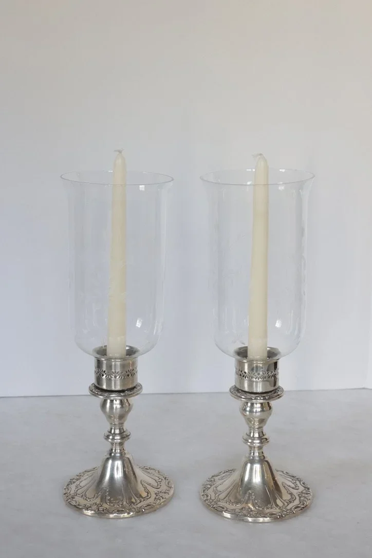VINTAGE GORHAM HURRICANE CANDLES - SOLD