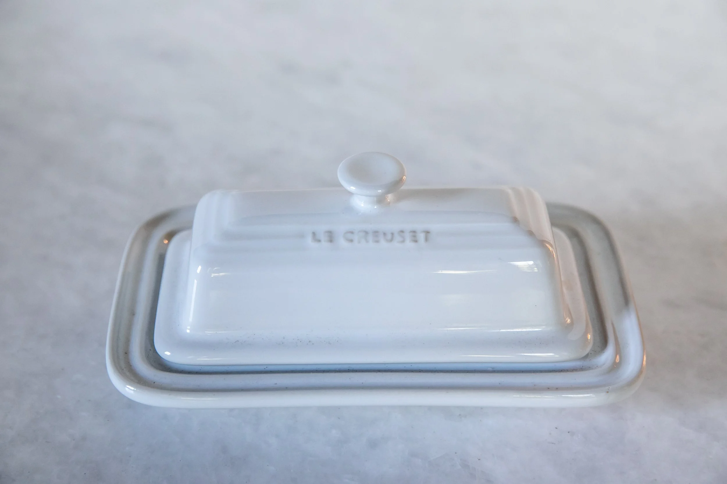 LE CREUSET CERAMIC BUTTER DISH