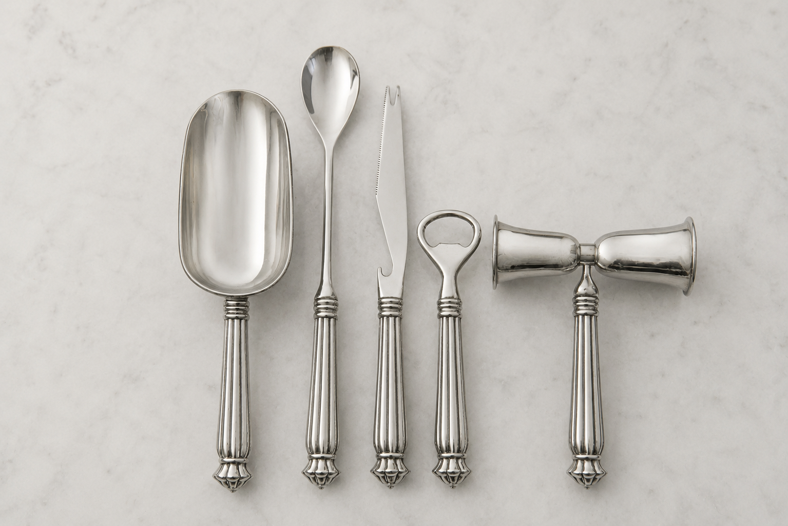 REED & BARTON BAR SET