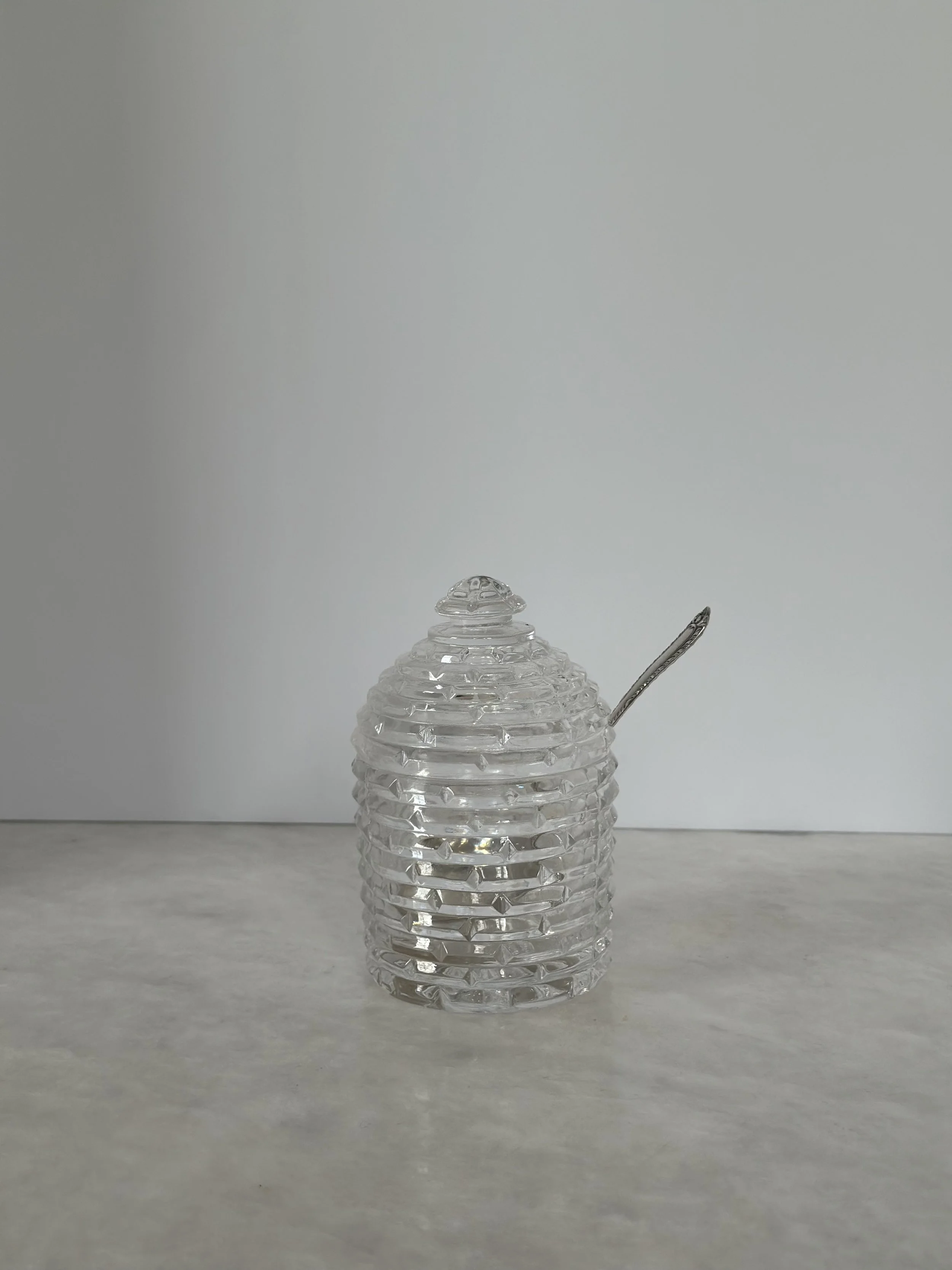 VINTAGE MARMALADE JAR WITH SPOON 