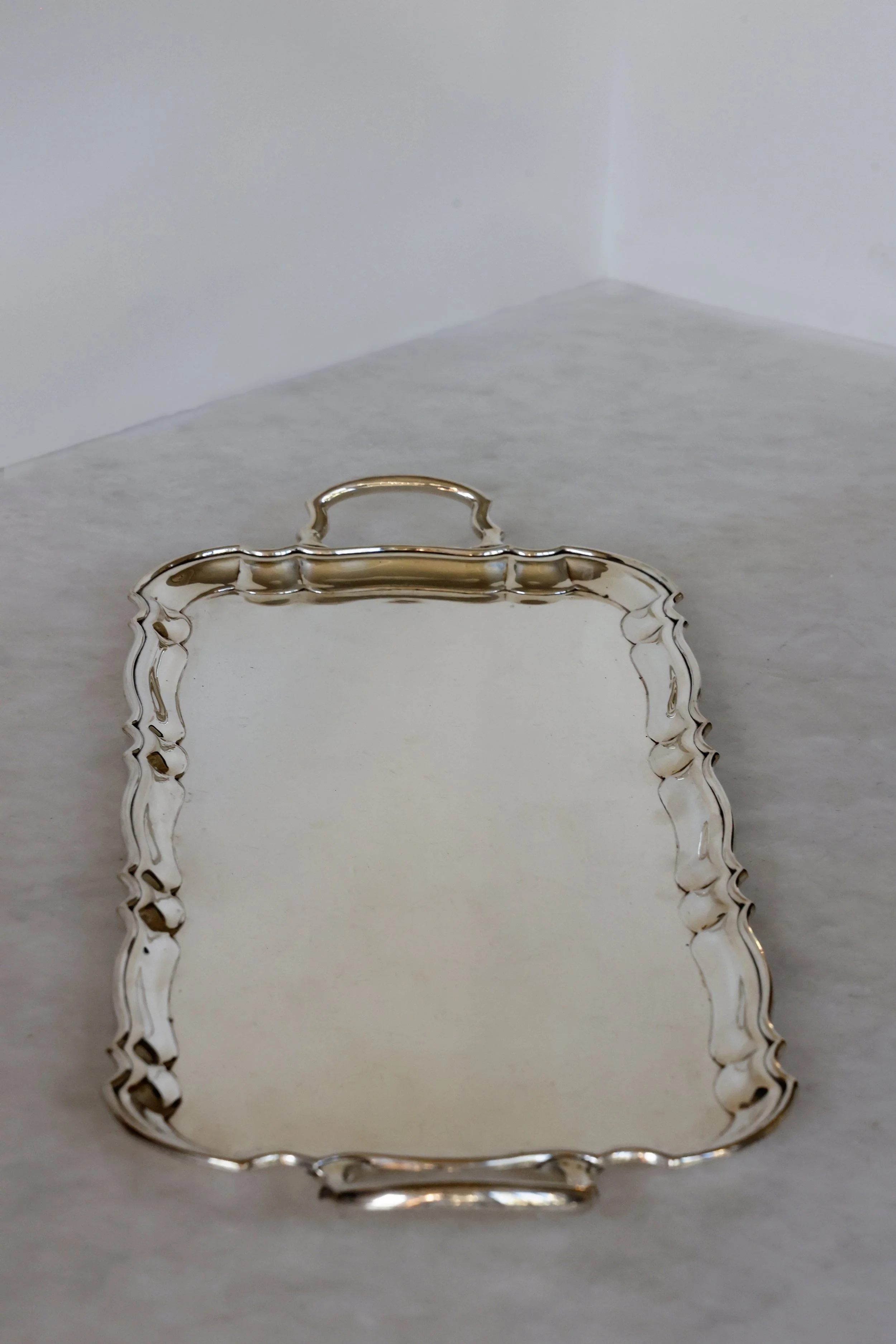 VINTAGE SCALLOPED EDGE TRAY - SOLD 