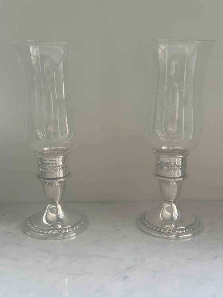 HURRICANE SHADES WITH STERLING BASE 