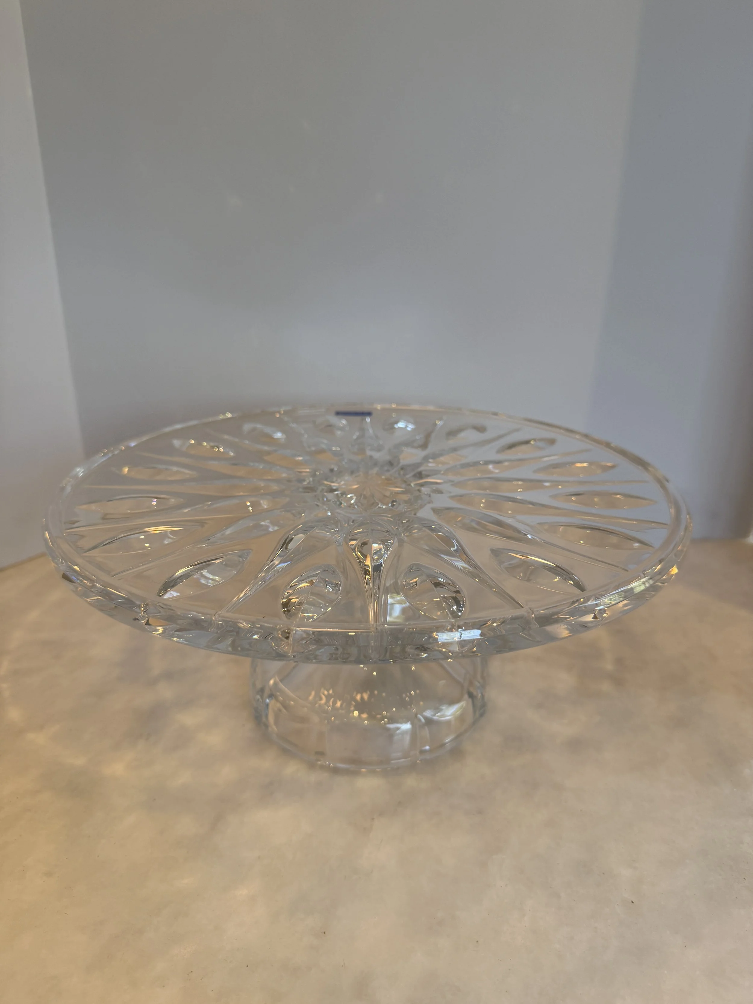 VINTAGE WATERFORD CAKE PLATE - 197OS- SOLD 