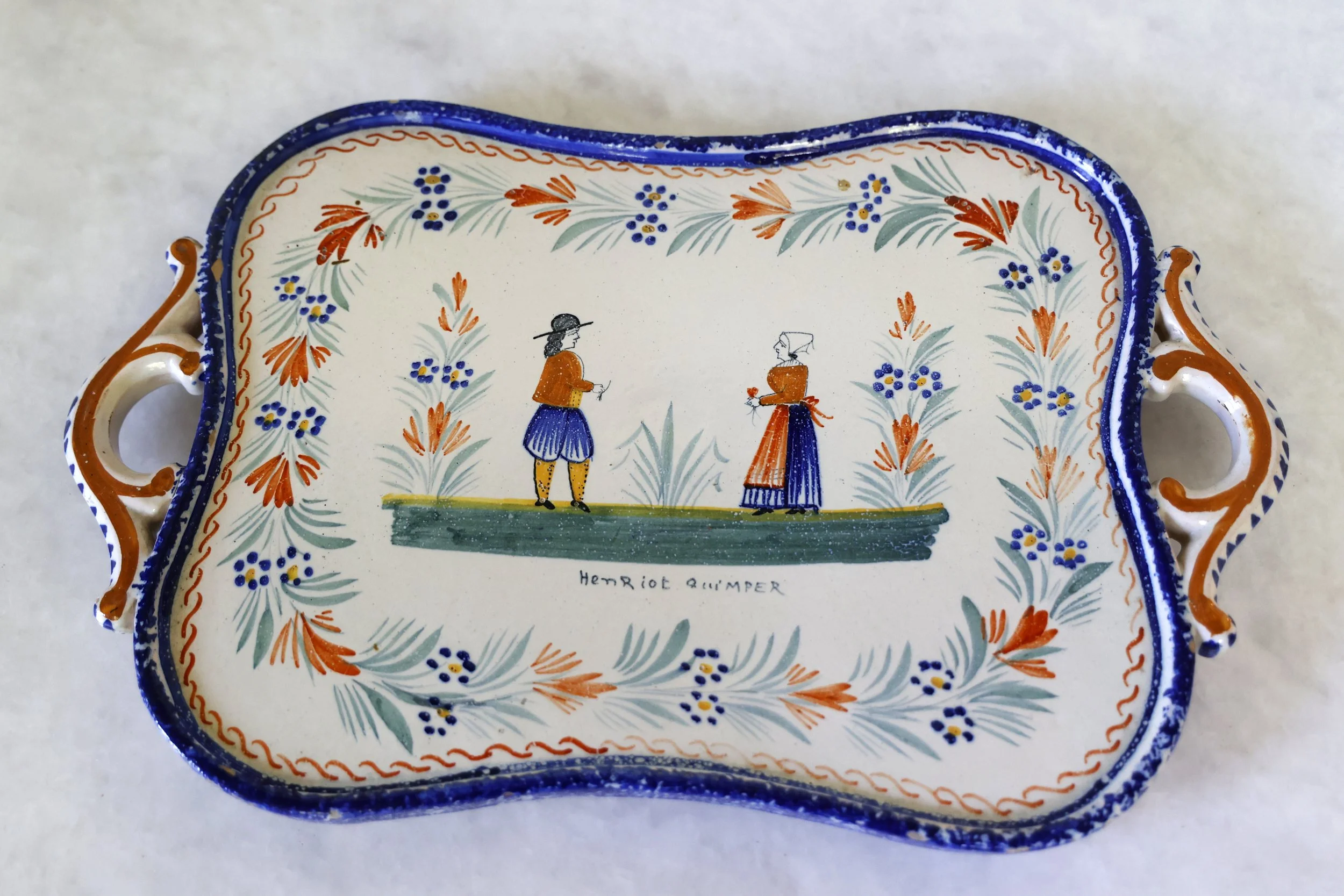 VINTAGE QUIMPER TRAY