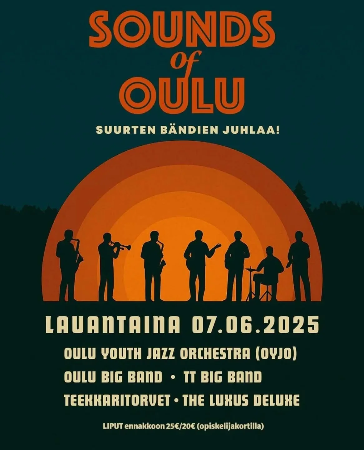 Sounds of Oulu -festivaali avaa festarikes&auml;n 7.6. Koivurannan kahvilassa. TT Big Band saa j&auml;lleen kerran kunnian olla mukana festareilla. Lis&auml;ksi kuullaan muita laadukkaita oululaisia esiintyji&auml;, Oulu Youth Jazz Orchestra, Oulu Bi