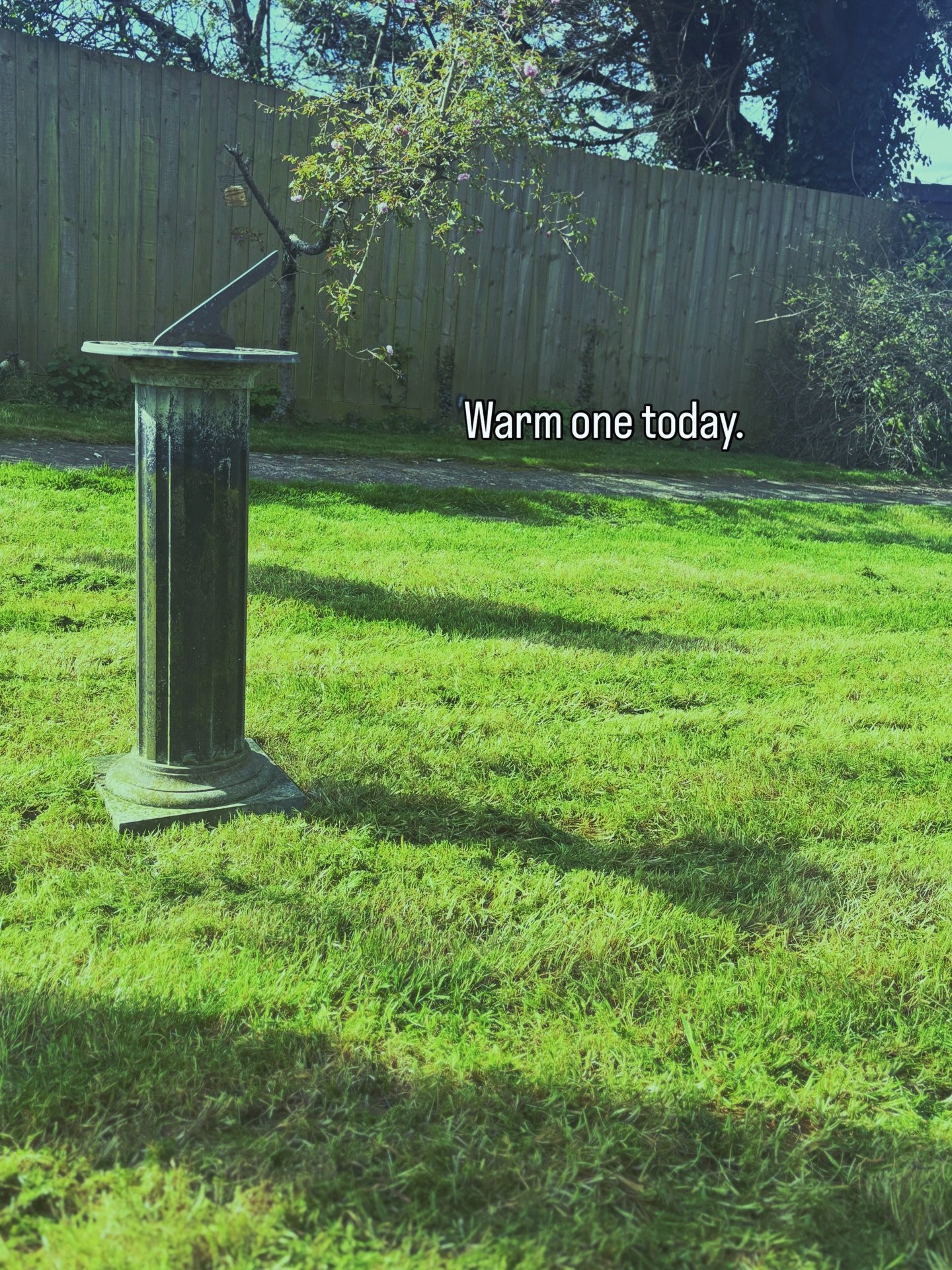 Warm one today.☀️

If you&rsquo;re out in the garden, a few simple things that help this time of year:

&bull; First cut, just take the top off, not too short
&bull; Tidy the edges up
&bull; Give the patio a clean
&bull; Have a quick check of fences 