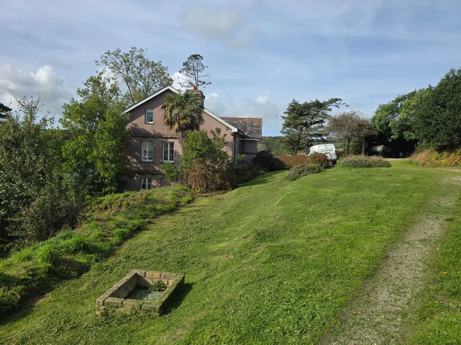 Large Cornish garden and lawn maintained by M.L. Rashleigh & Son