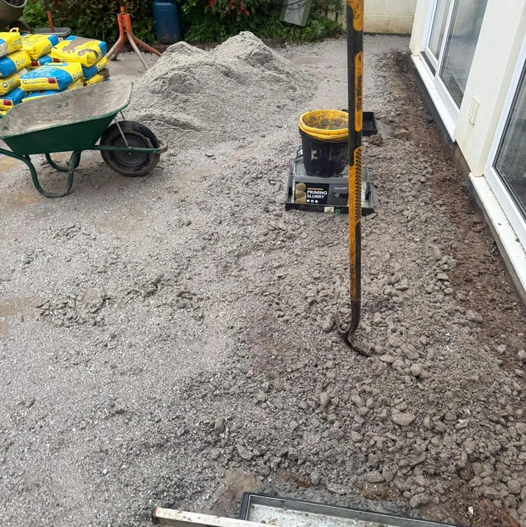 Lawn mowing and garden maintenance on a large riverside garden in Cornwall