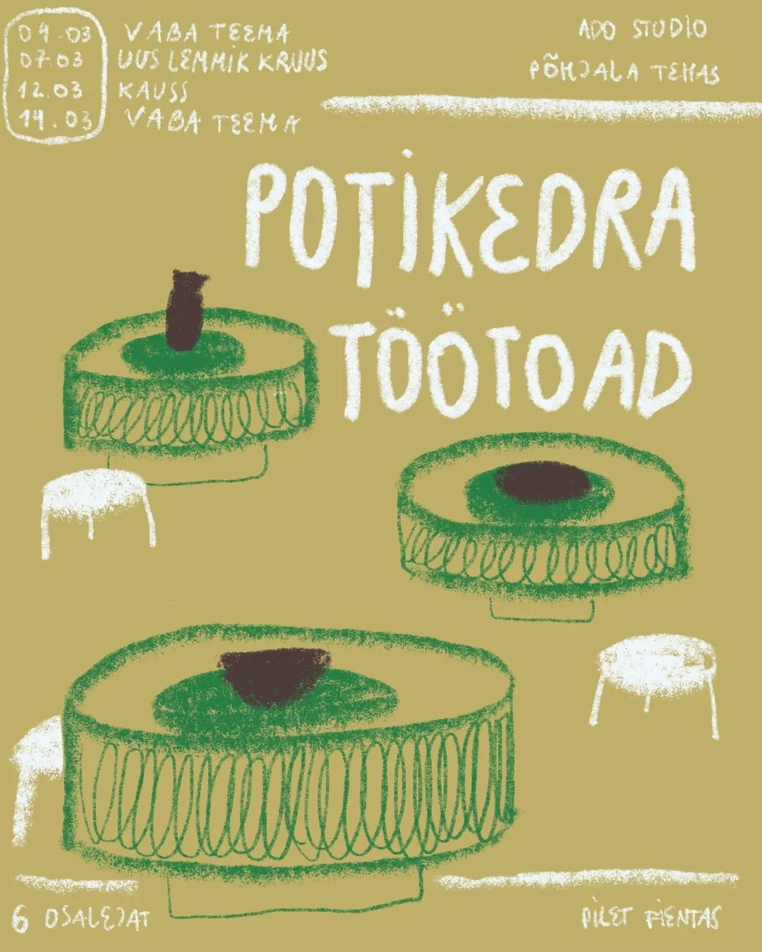 Potikedra töötoad märtsis